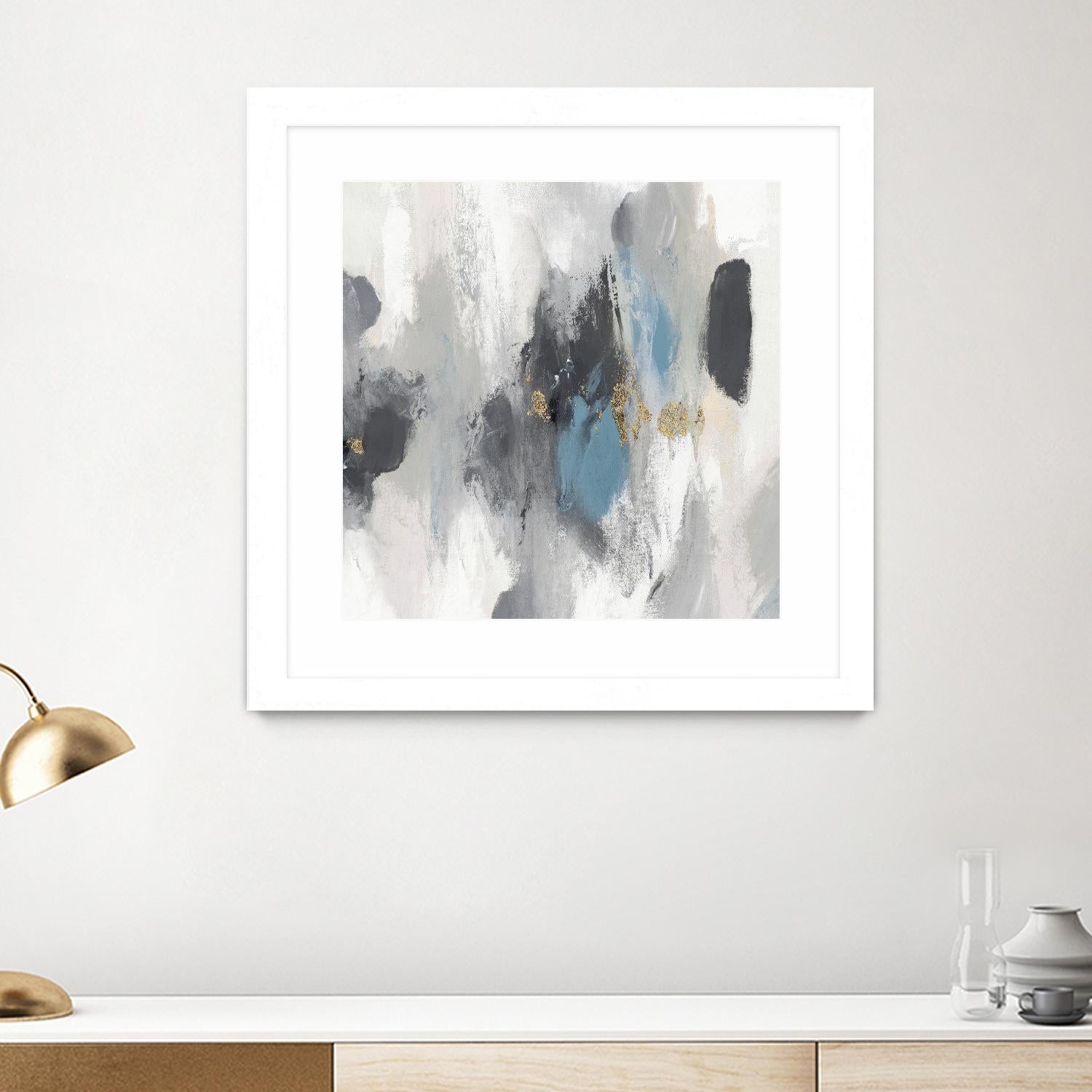 Gray Days I by PI Studio on GIANT ART - white abstract