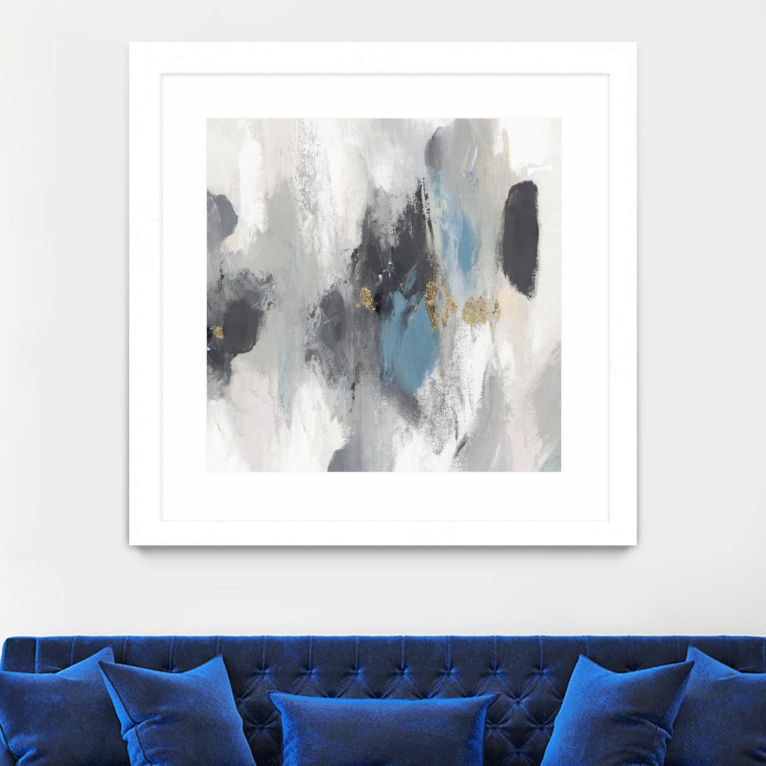 Gray Days I by PI Studio on GIANT ART - white abstract