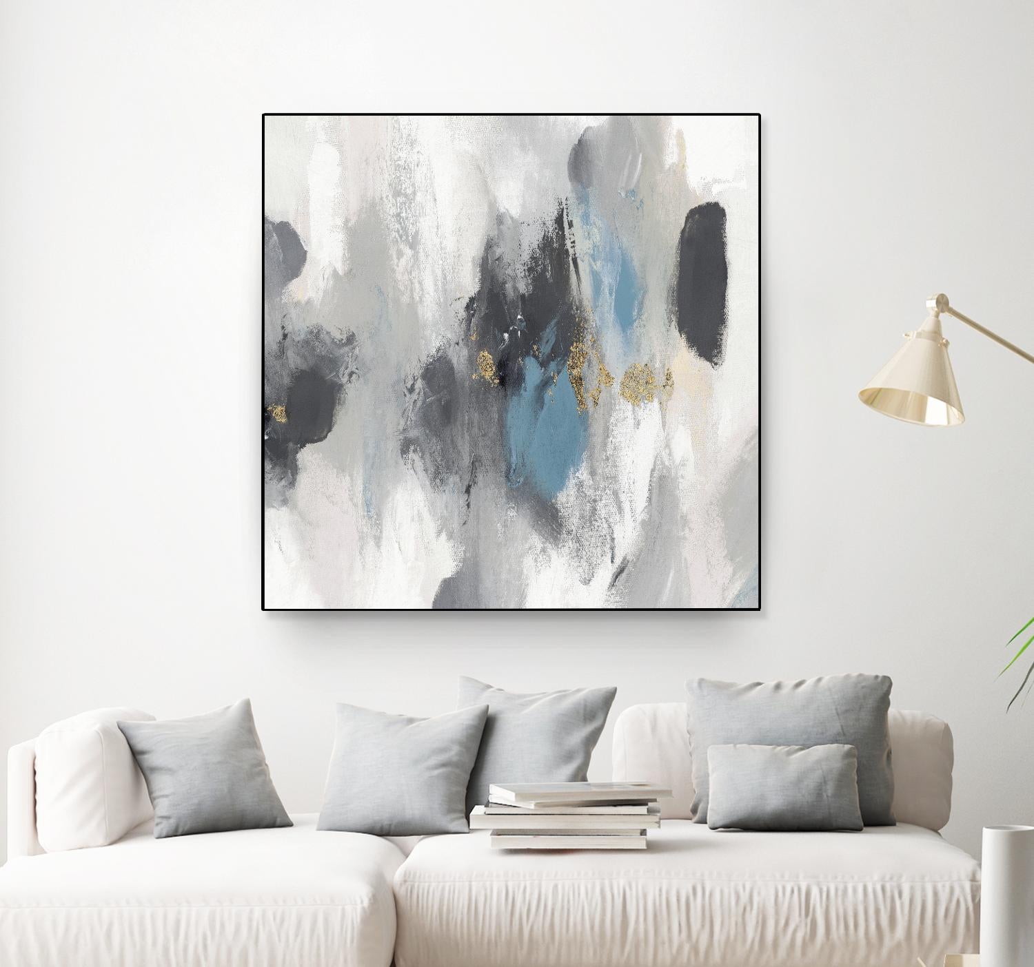 Gray Days I by PI Studio on GIANT ART - white abstract