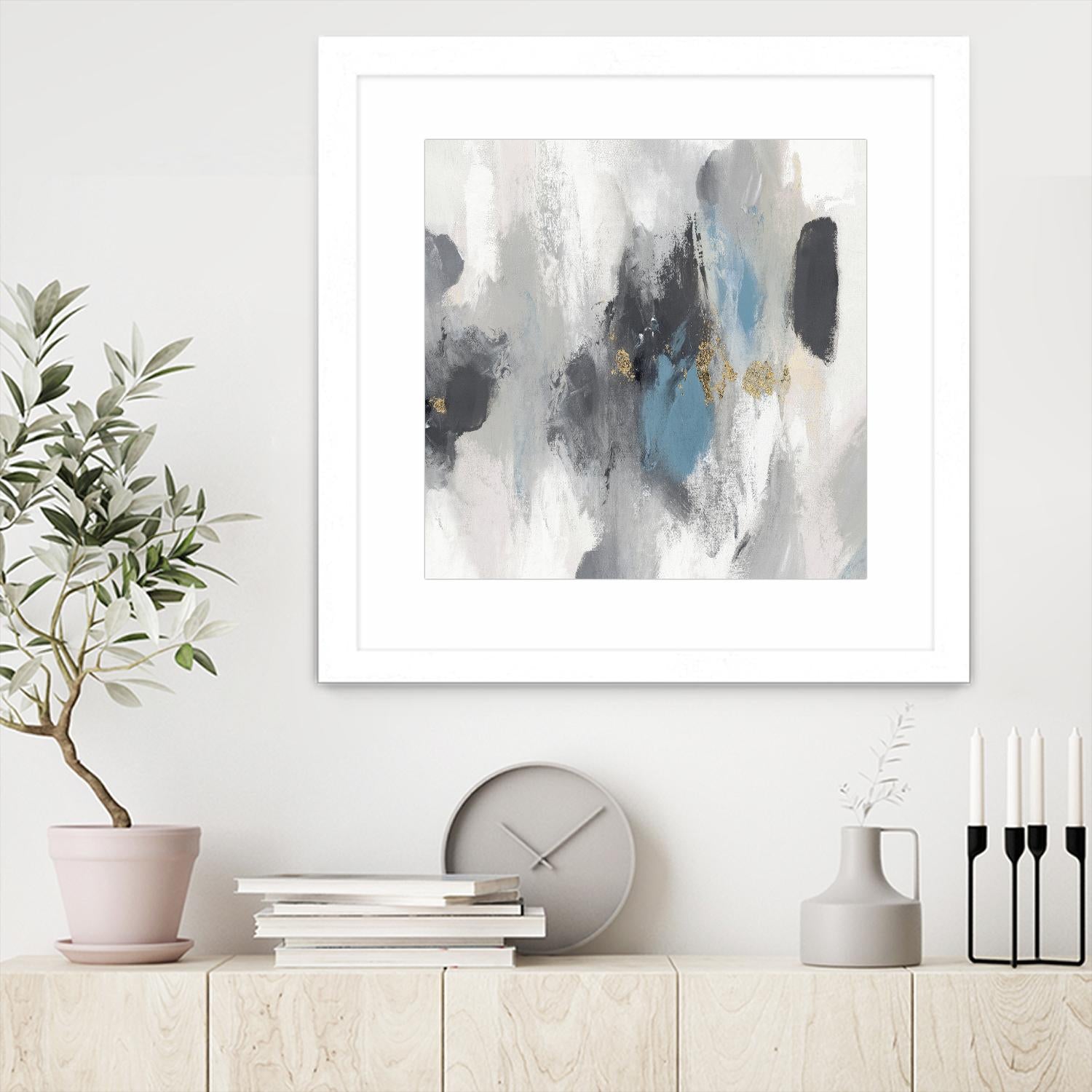 Gray Days I by PI Studio on GIANT ART - white abstract