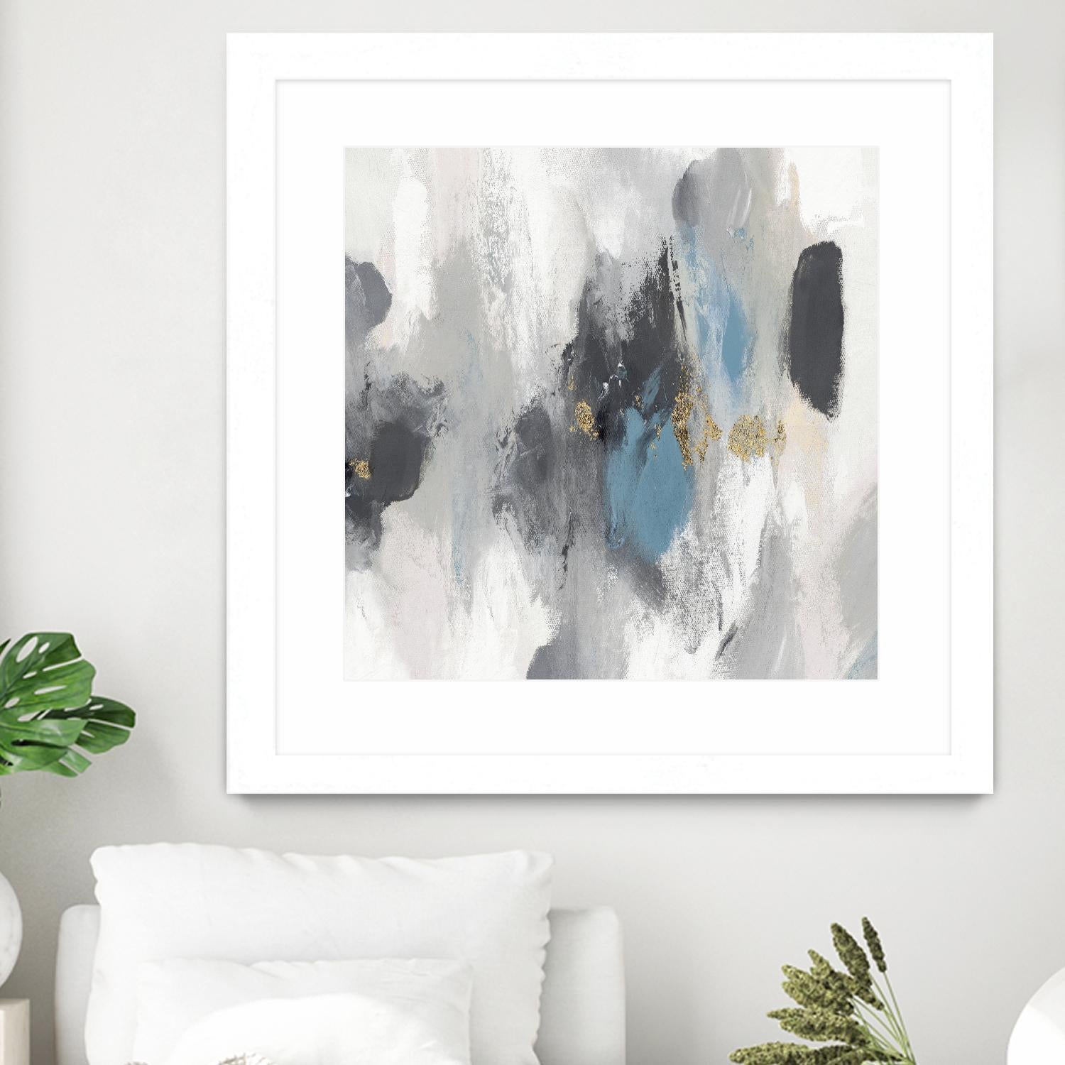 Gray Days I by PI Studio on GIANT ART - white abstract
