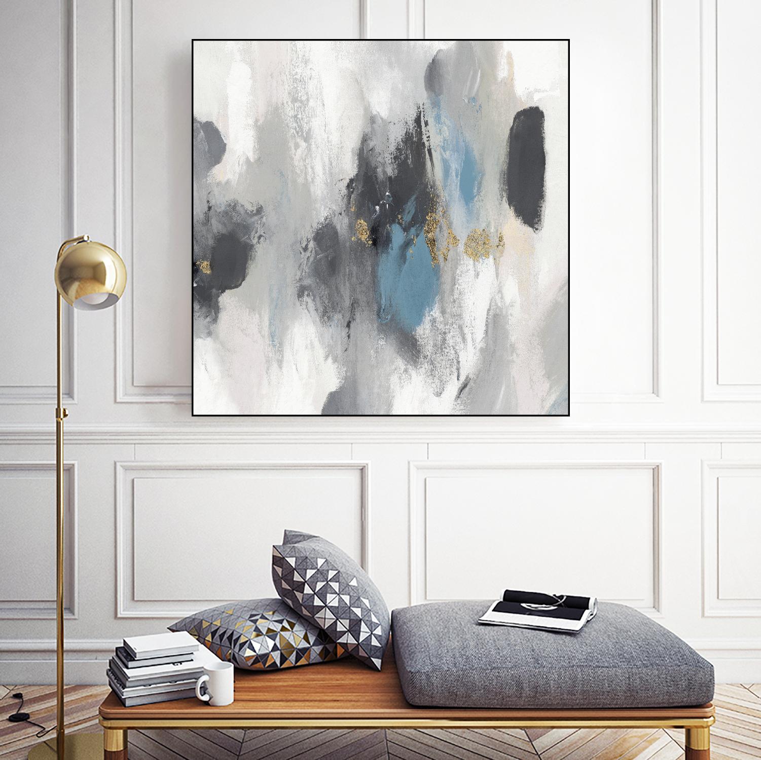 Gray Days I by PI Studio on GIANT ART - white abstract