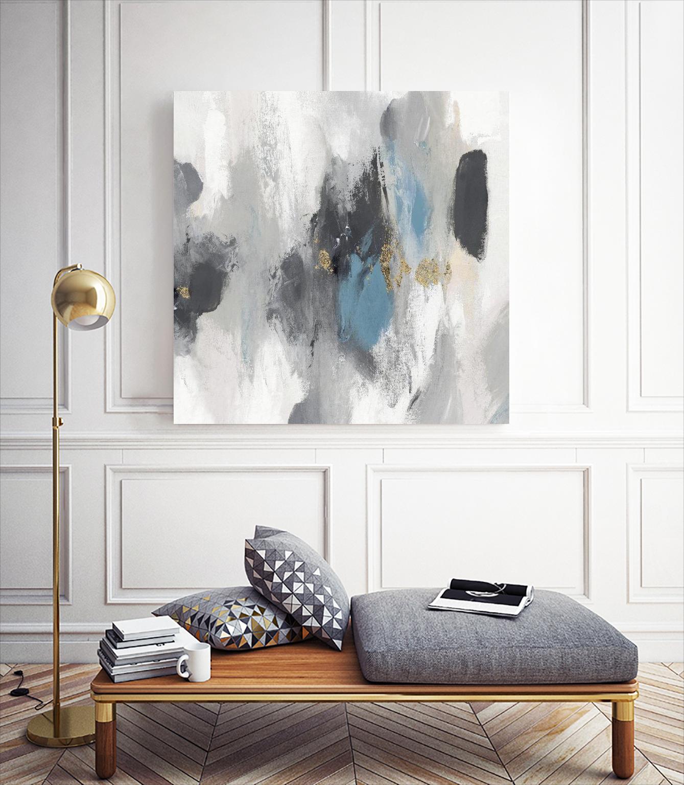 Gray Days I by PI Studio on GIANT ART - white abstract