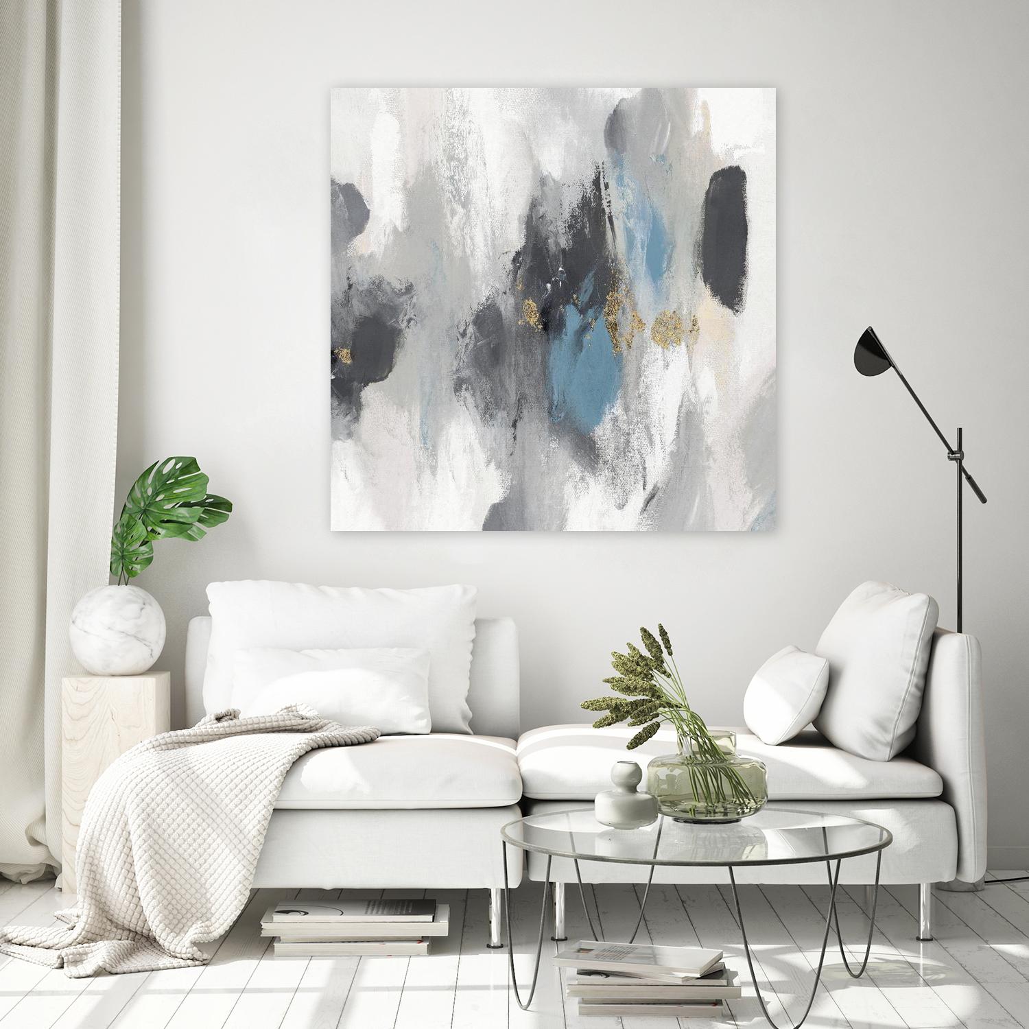Gray Days I by PI Studio on GIANT ART - white abstract