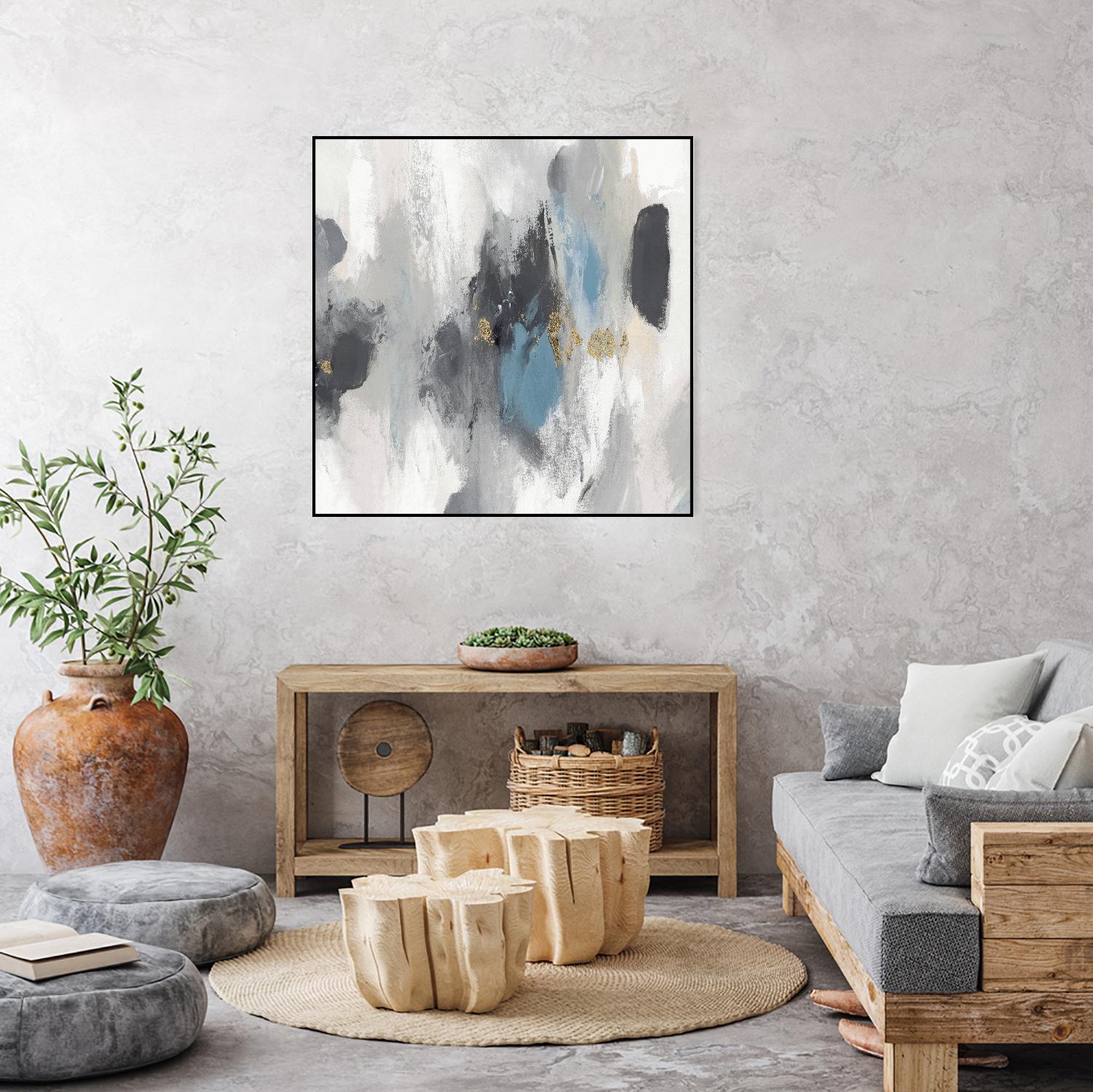 Gray Days I by PI Studio on GIANT ART - white abstract