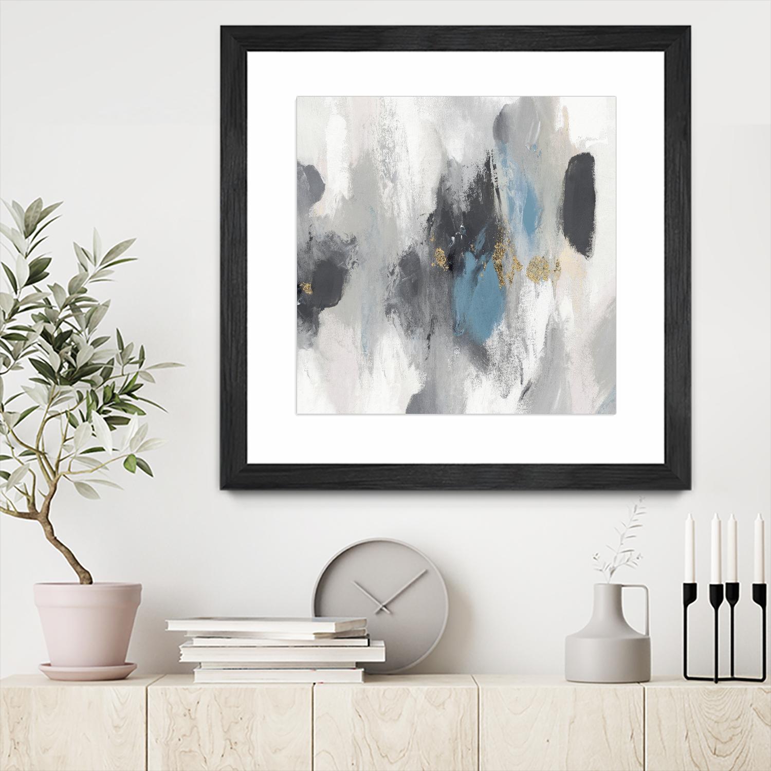 Gray Days I by PI Studio on GIANT ART - white abstract