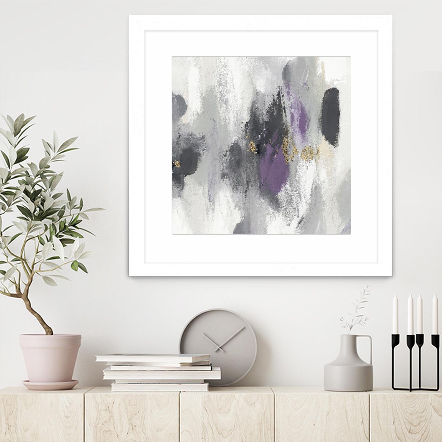 Gray Days I by PI Studio on GIANT ART - white abstract