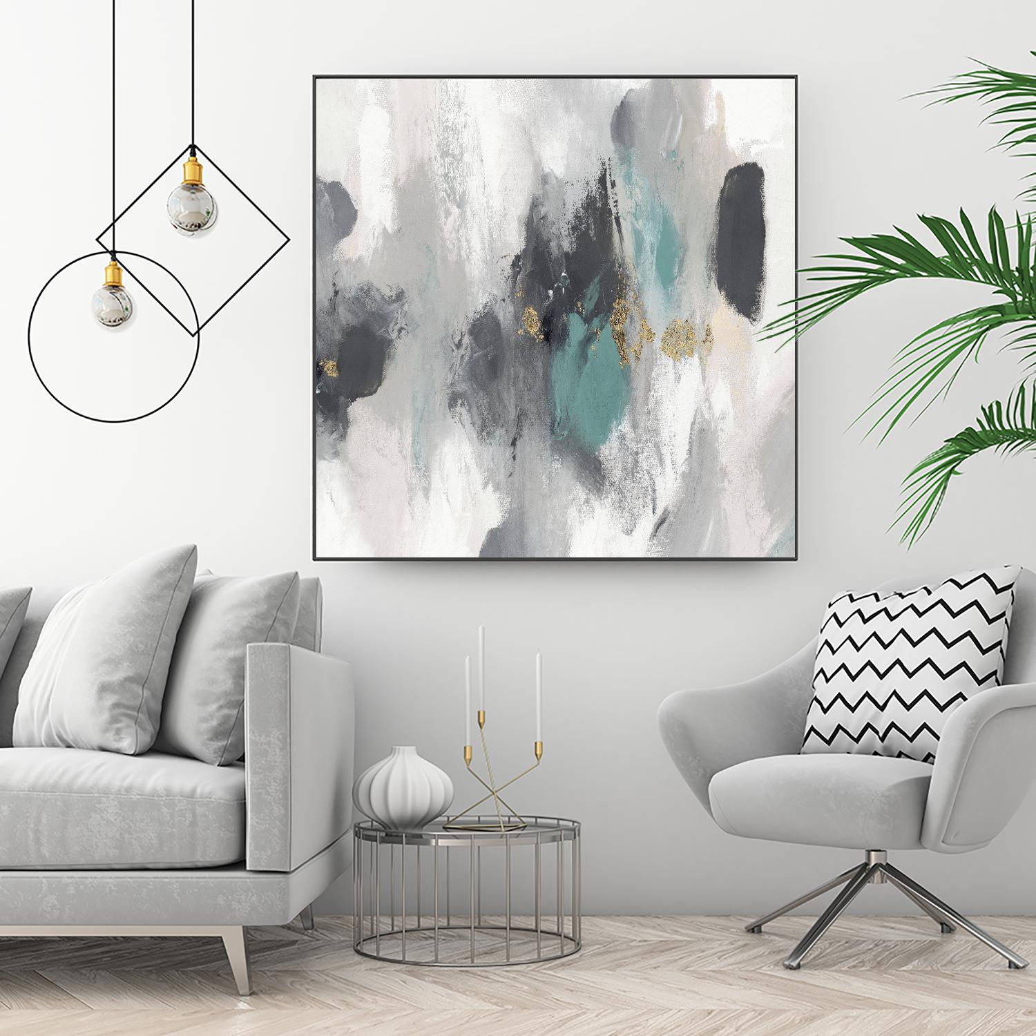 Gray Days I by PI Studio on GIANT ART - white abstract