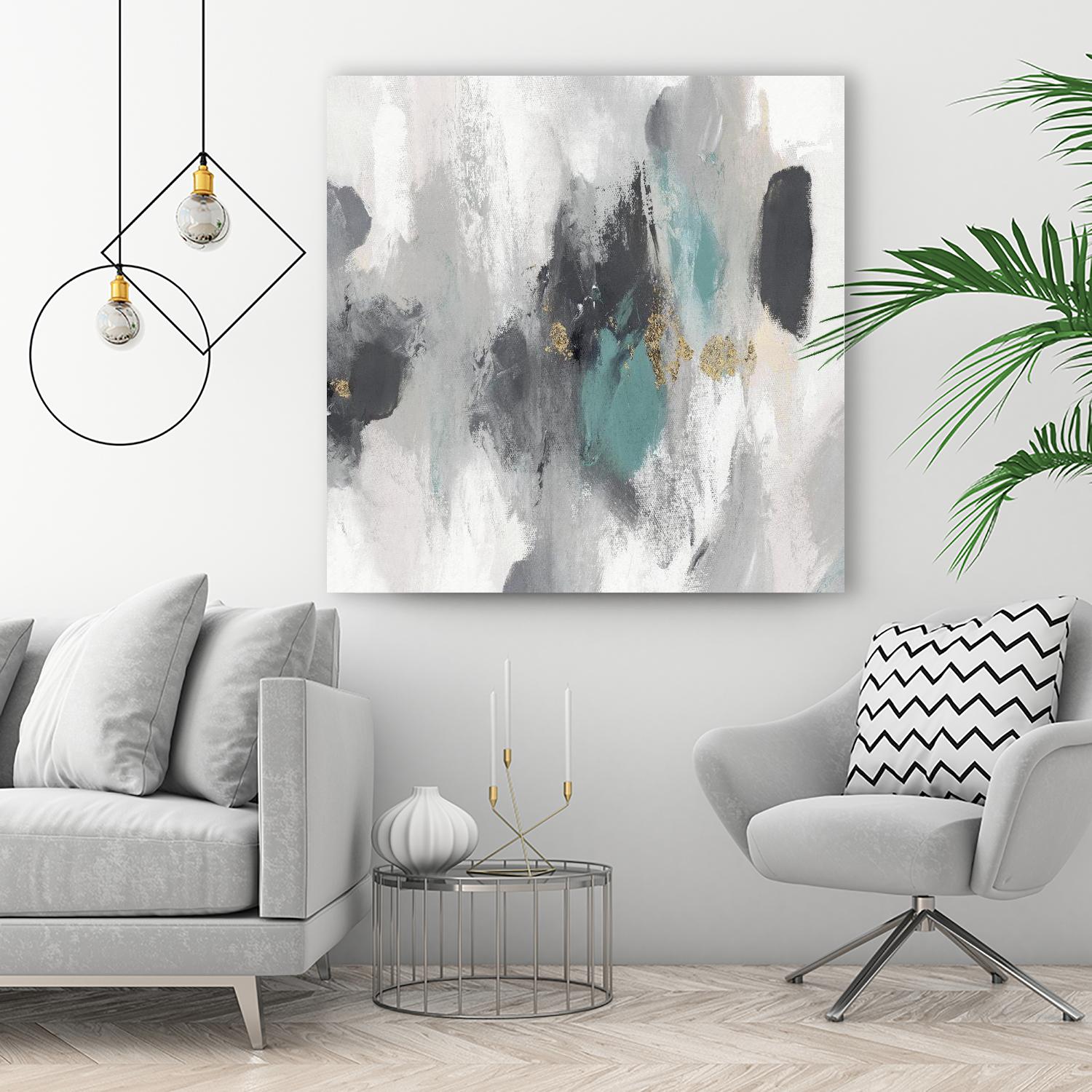 Gray Days I by PI Studio on GIANT ART - white abstract