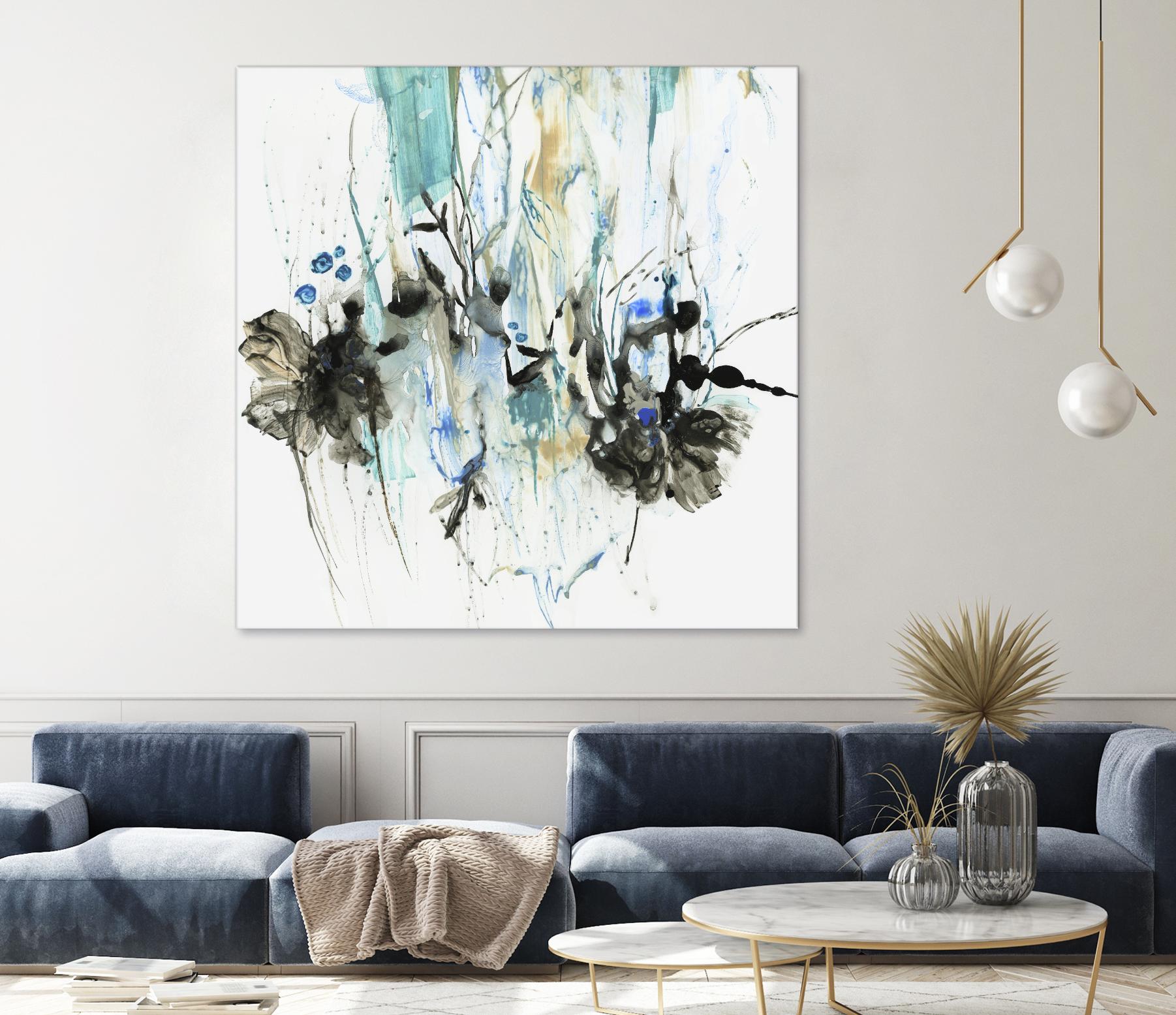 Water Splash II by PI Studio on GIANT ART - blue abstract