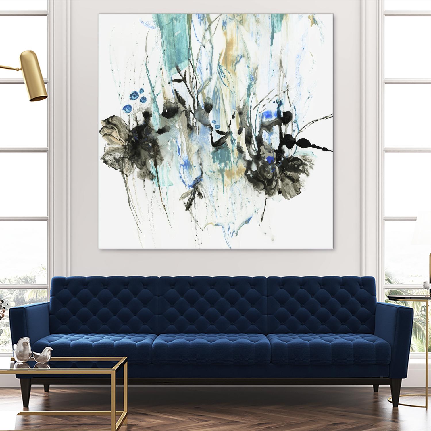 Water Splash II by PI Studio on GIANT ART - blue abstract