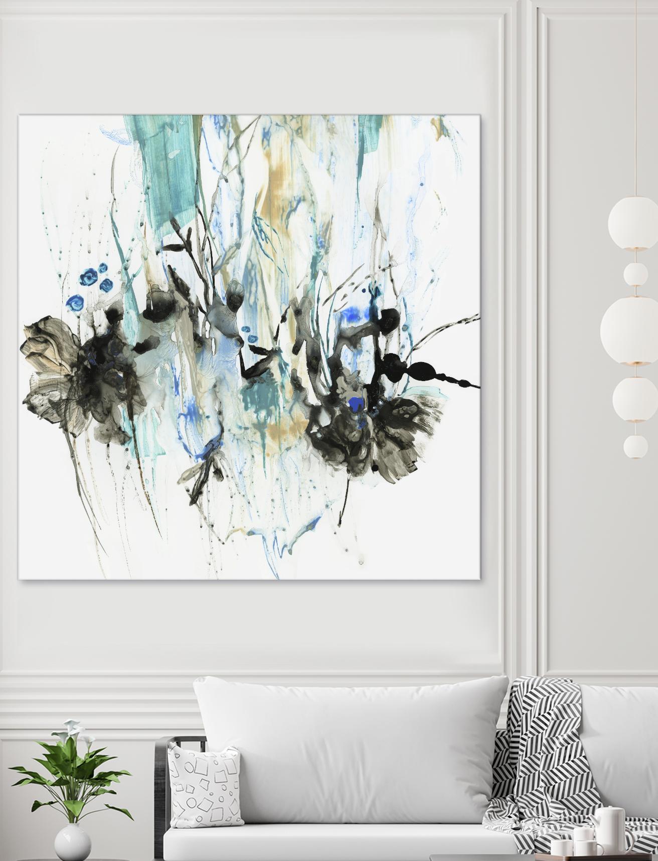 Water Splash II by PI Studio on GIANT ART - blue abstract