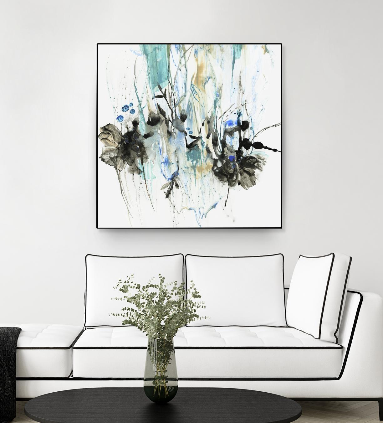 Water Splash II by PI Studio on GIANT ART - blue abstract