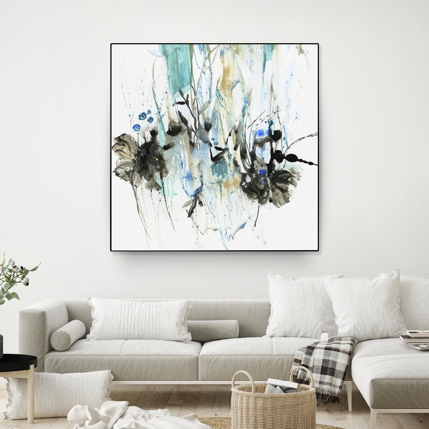 Water Splash II by PI Studio on GIANT ART - blue abstract