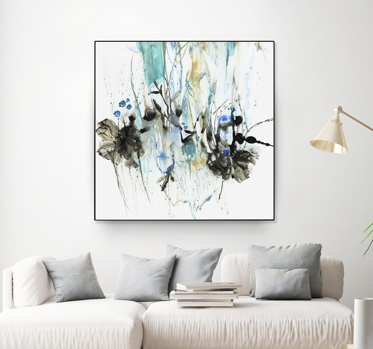 Water Splash II by PI Studio on GIANT ART - blue abstract