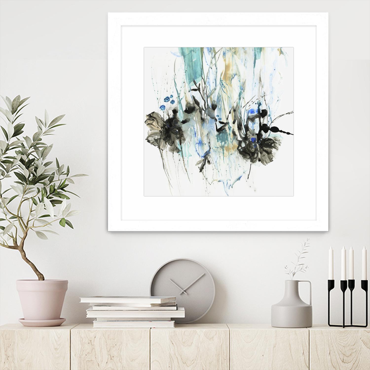 Water Splash II by PI Studio on GIANT ART - blue abstract