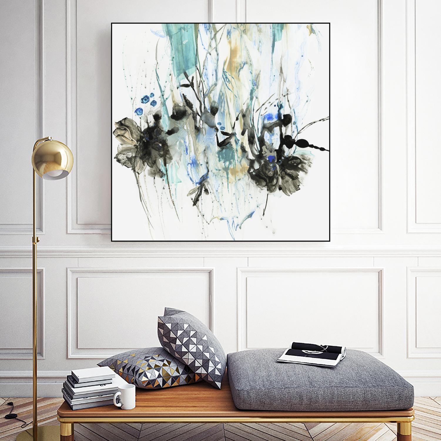 Water Splash II by PI Studio on GIANT ART - blue abstract