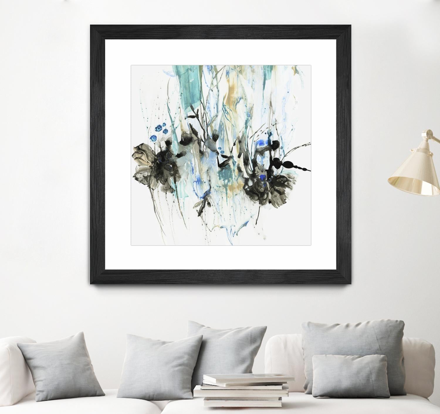 Water Splash II by PI Studio on GIANT ART - blue abstract