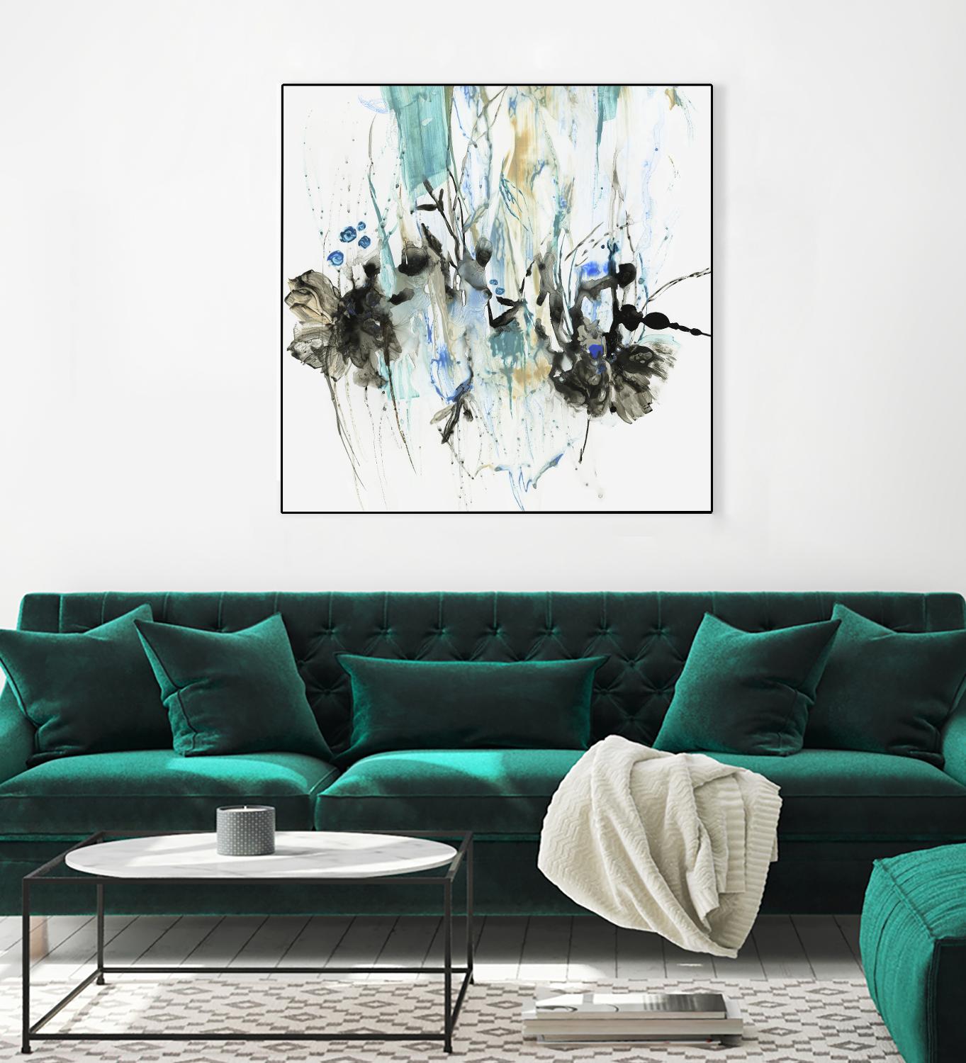 Water Splash II by PI Studio on GIANT ART - blue abstract