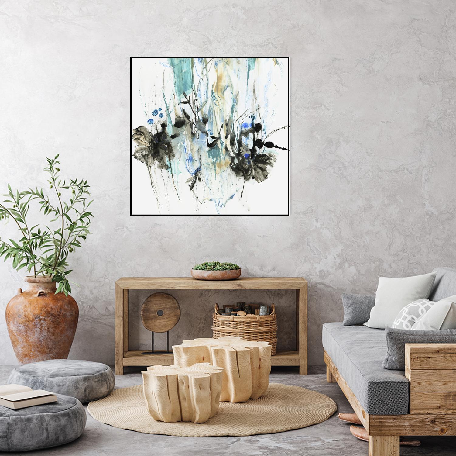 Water Splash II by PI Studio on GIANT ART - blue abstract