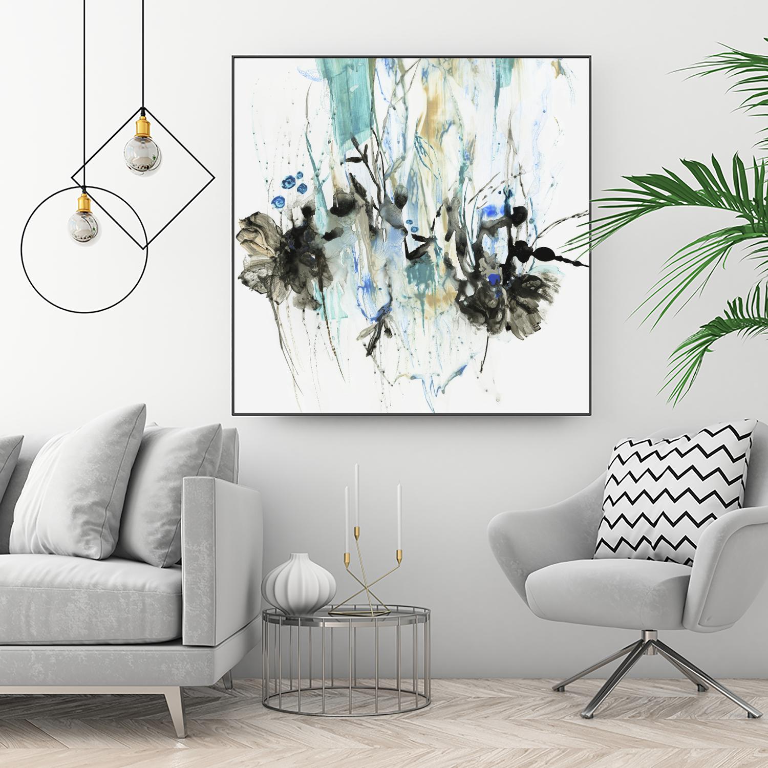 Water Splash II by PI Studio on GIANT ART - blue abstract