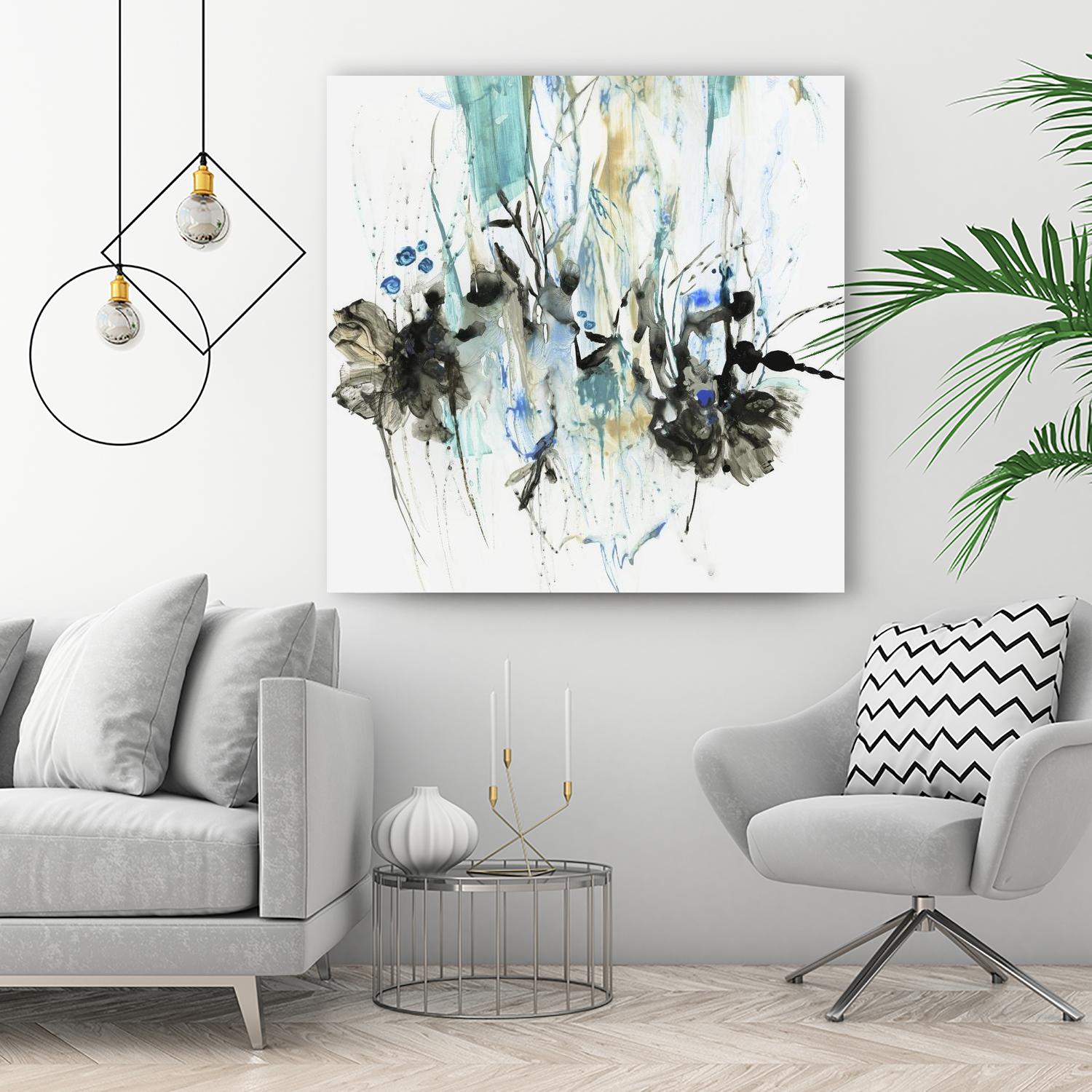 Water Splash II by PI Studio on GIANT ART - blue abstract