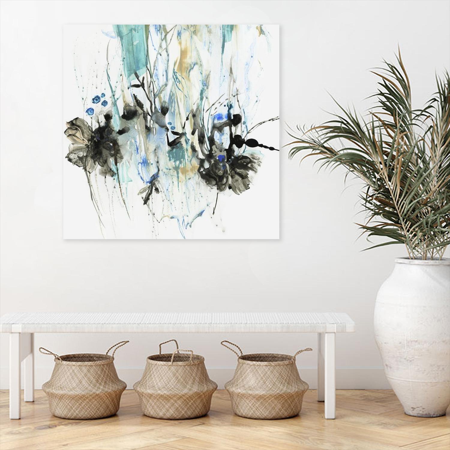 Water Splash II by PI Studio on GIANT ART - blue abstract