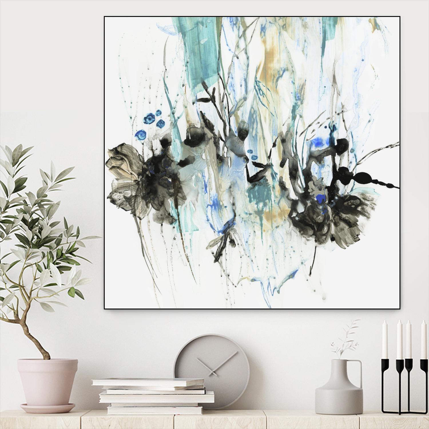 Water Splash II by PI Studio on GIANT ART - blue abstract