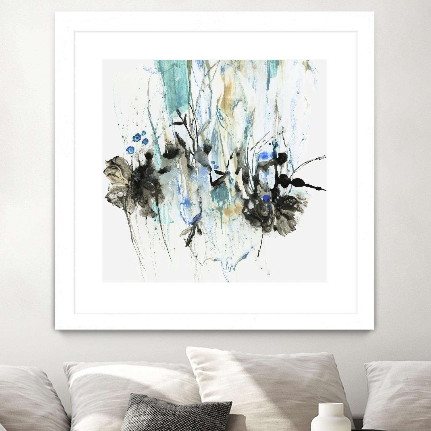 Water Splash II by PI Studio on GIANT ART - blue abstract