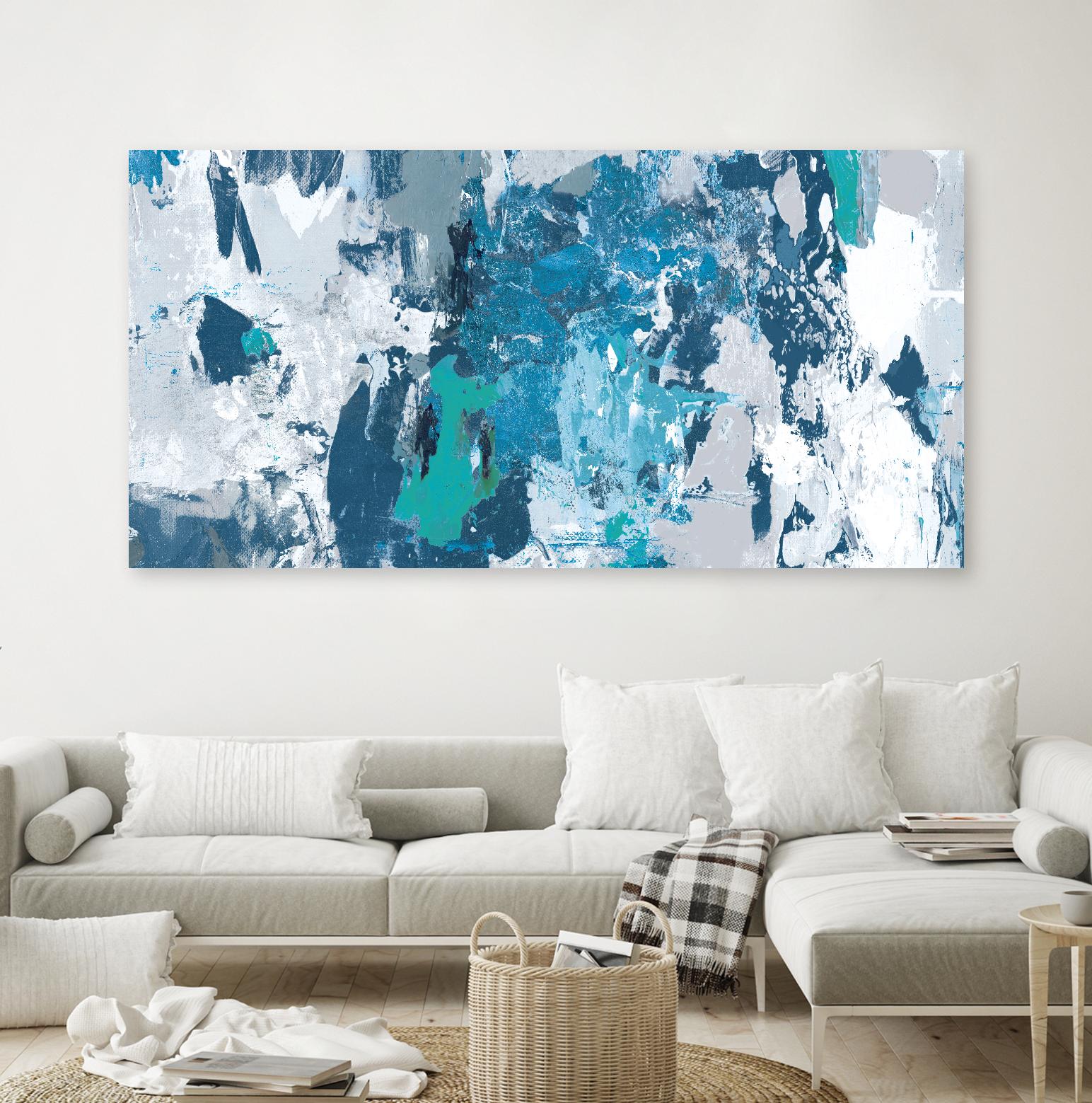 Tainted Blue by PI Studio on GIANT ART - white abstract