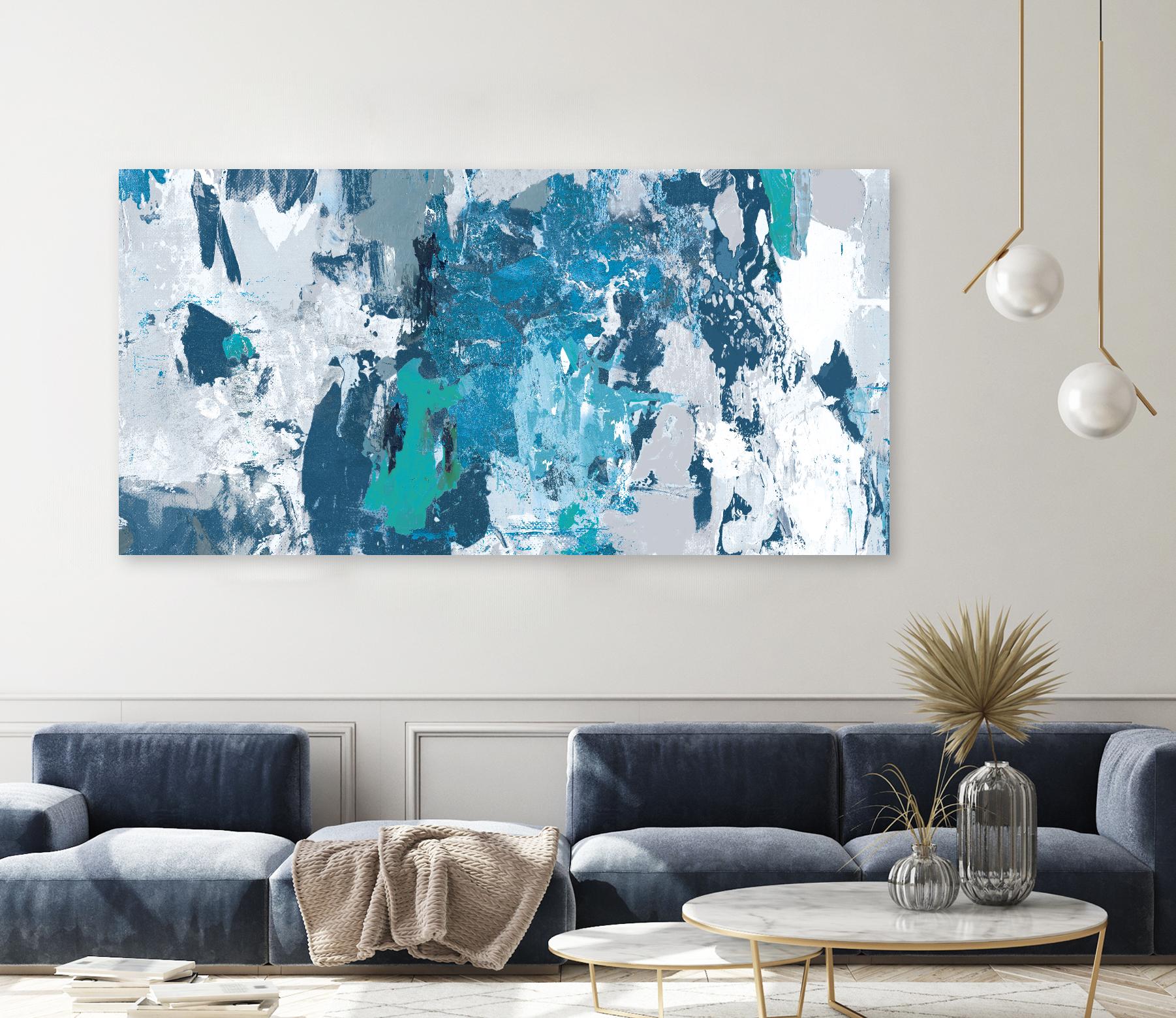 Tainted Blue by PI Studio on GIANT ART - white abstract