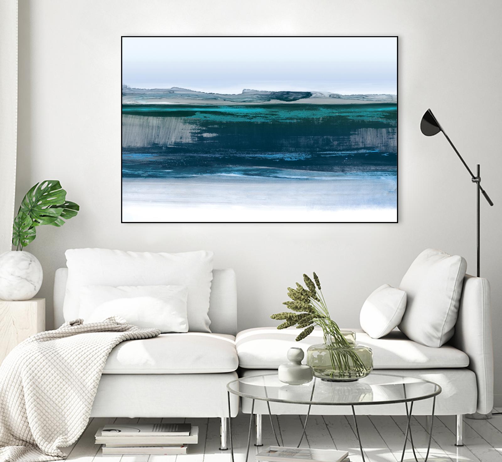 Smooth Blue by PI Studio on GIANT ART - blue abstract