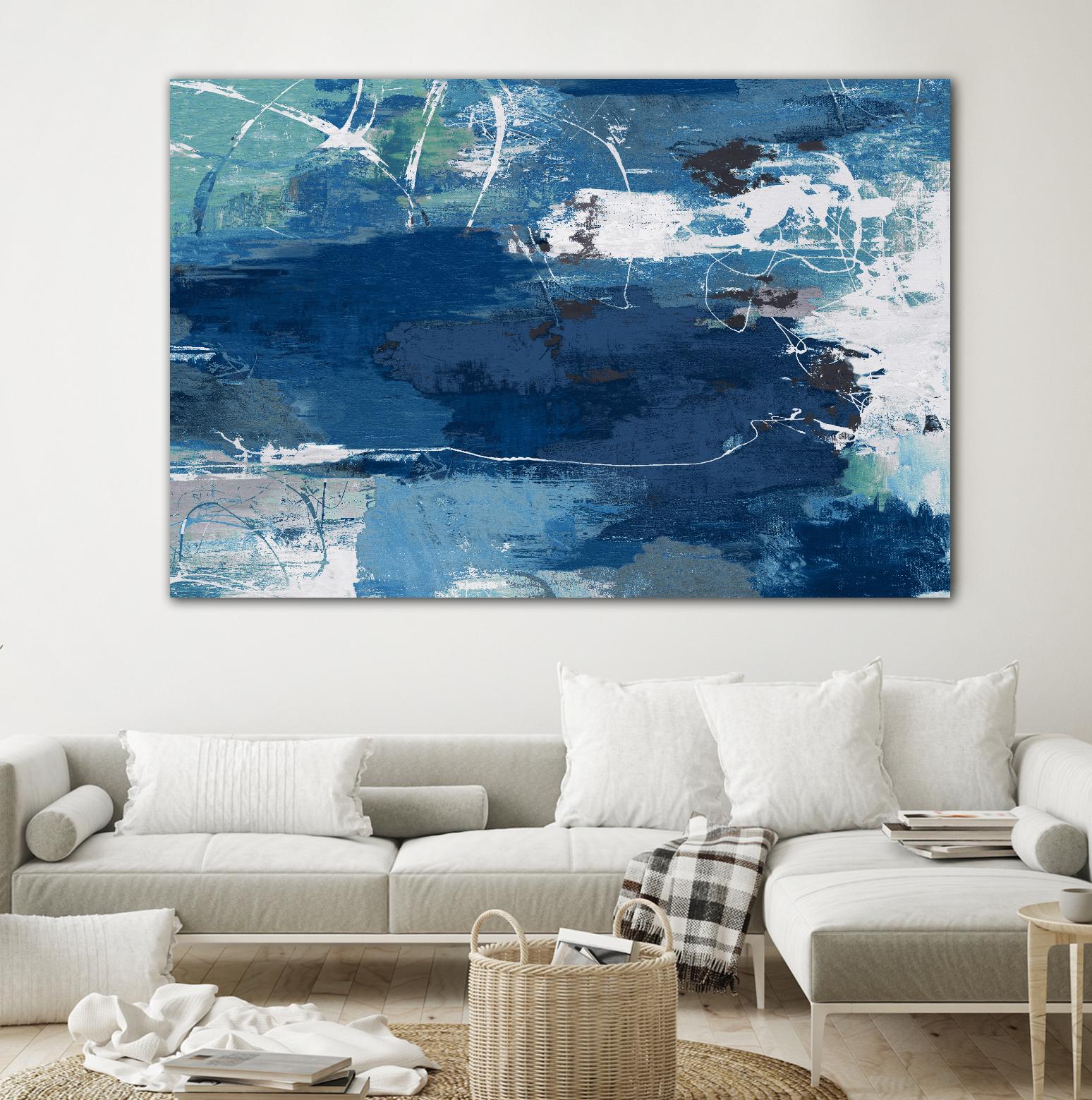 Blue Abstractions by PI Studio on GIANT ART - cyan abstract