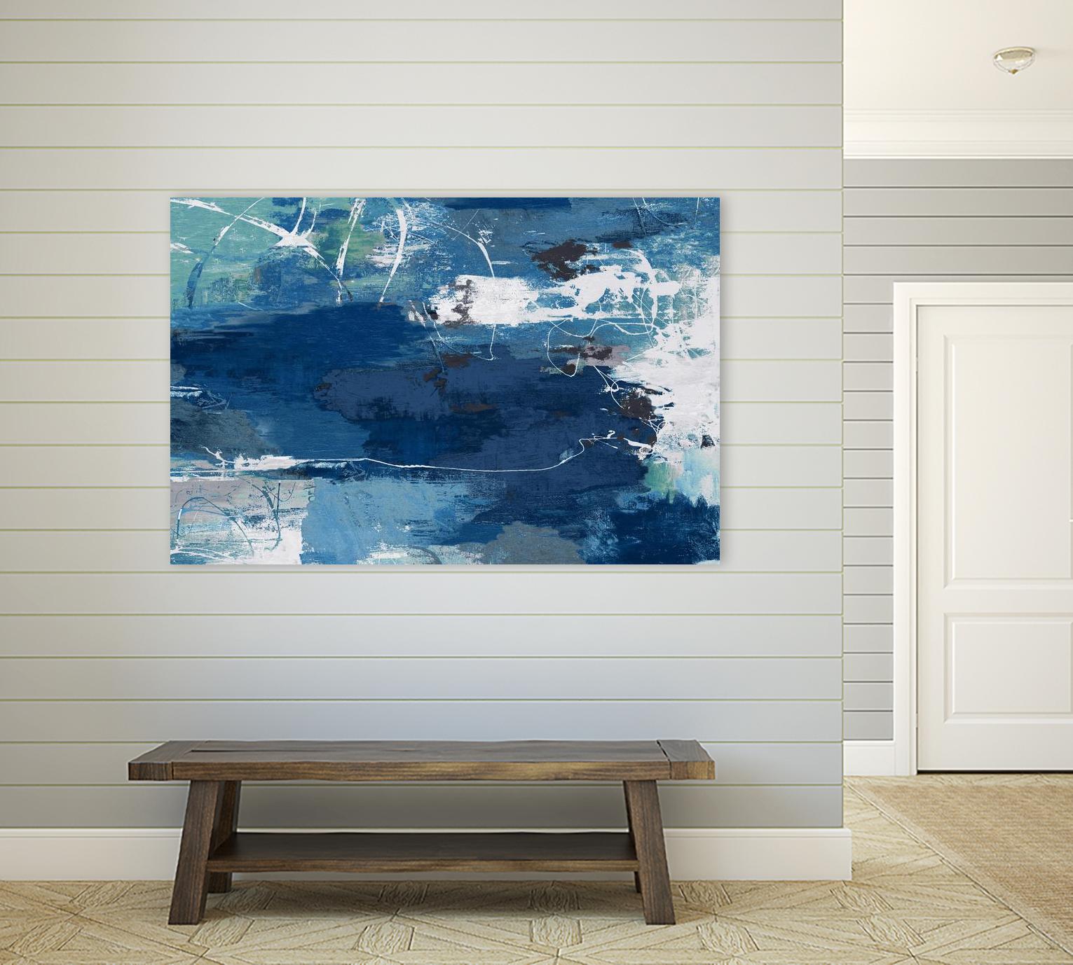 Blue Abstractions by PI Studio on GIANT ART - cyan abstract