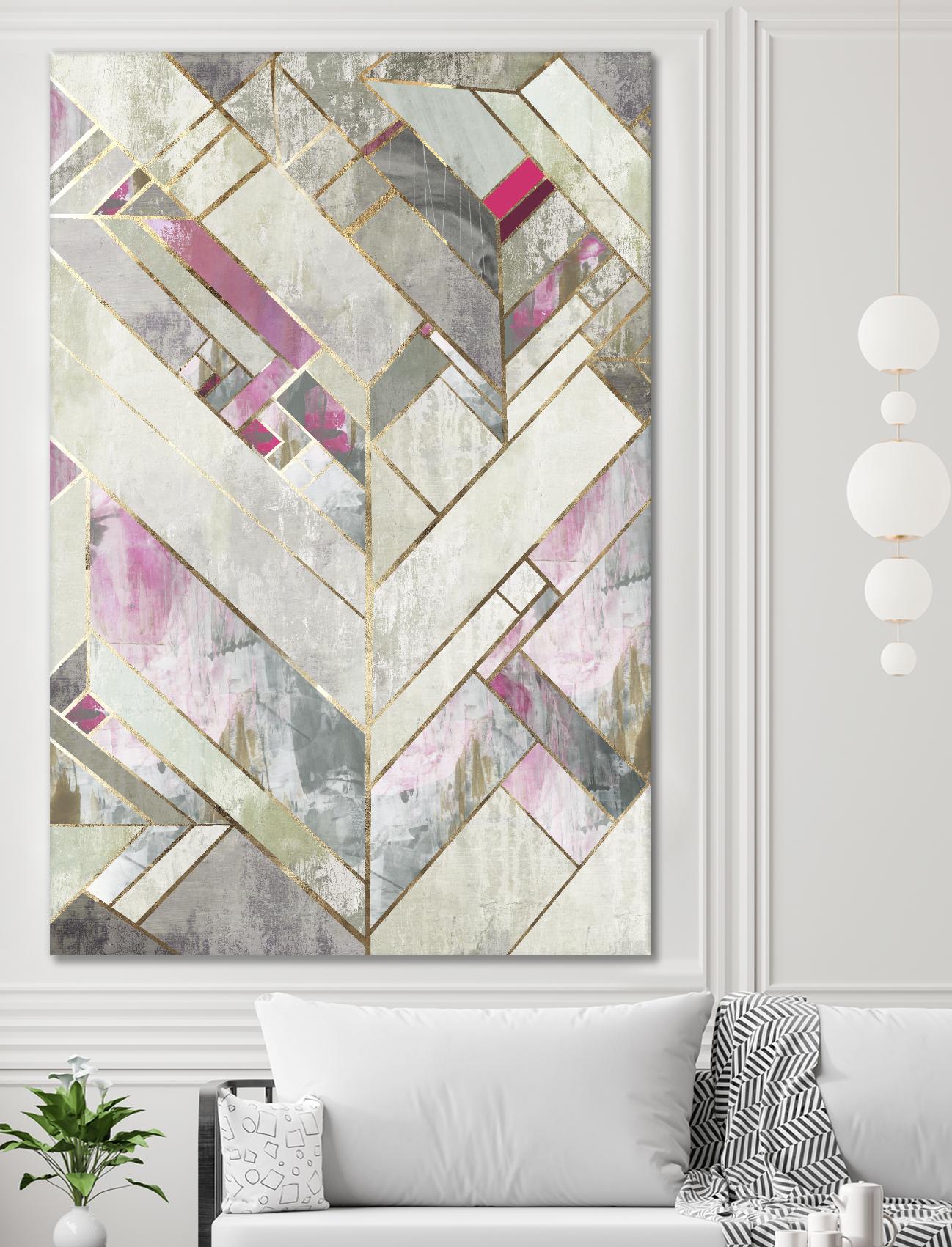 Blush Deco II by PI Studio on GIANT ART - pink abstract