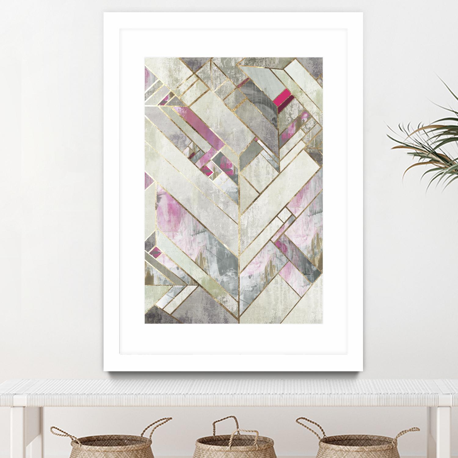 Blush Deco II by PI Studio on GIANT ART - pink abstract
