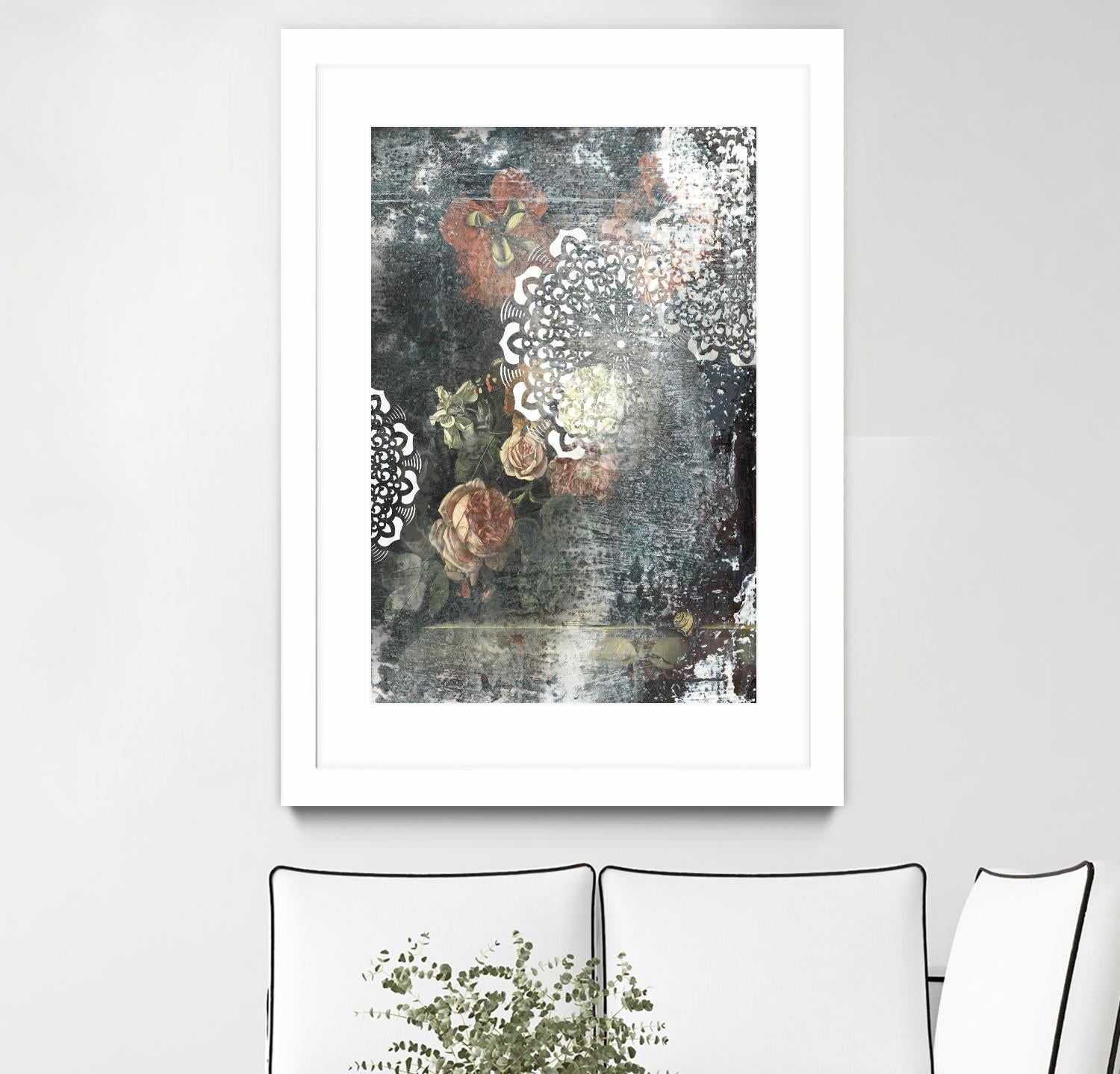 Doily I by PI Studio on GIANT ART - pink abstract