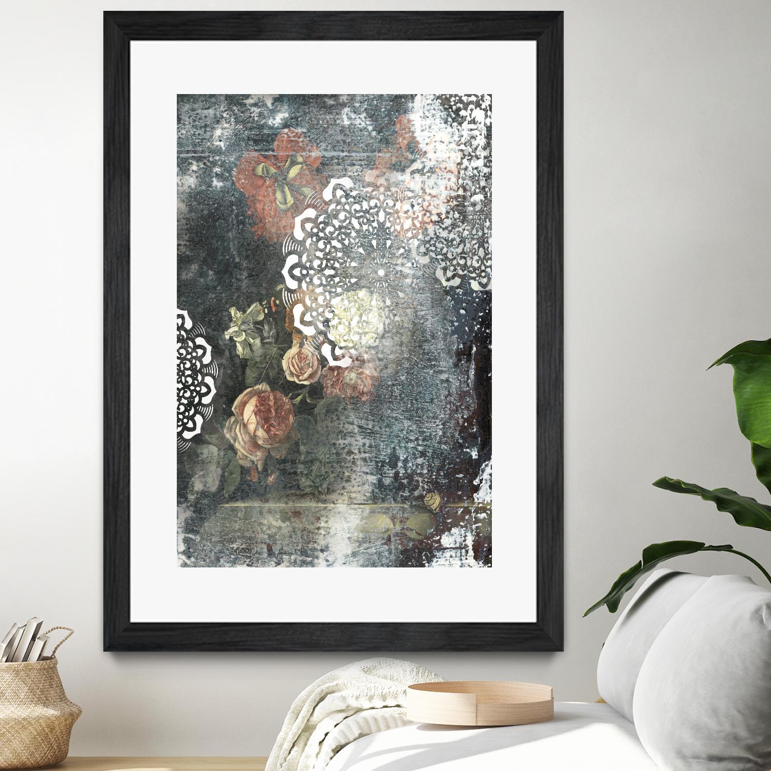 Doily I by PI Studio on GIANT ART - pink abstract