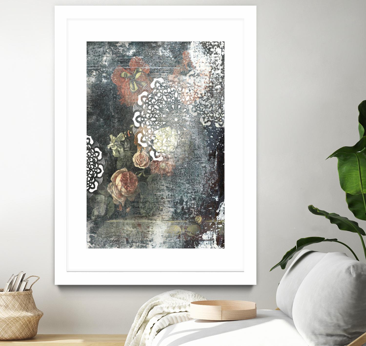 Doily I by PI Studio on GIANT ART - pink abstract