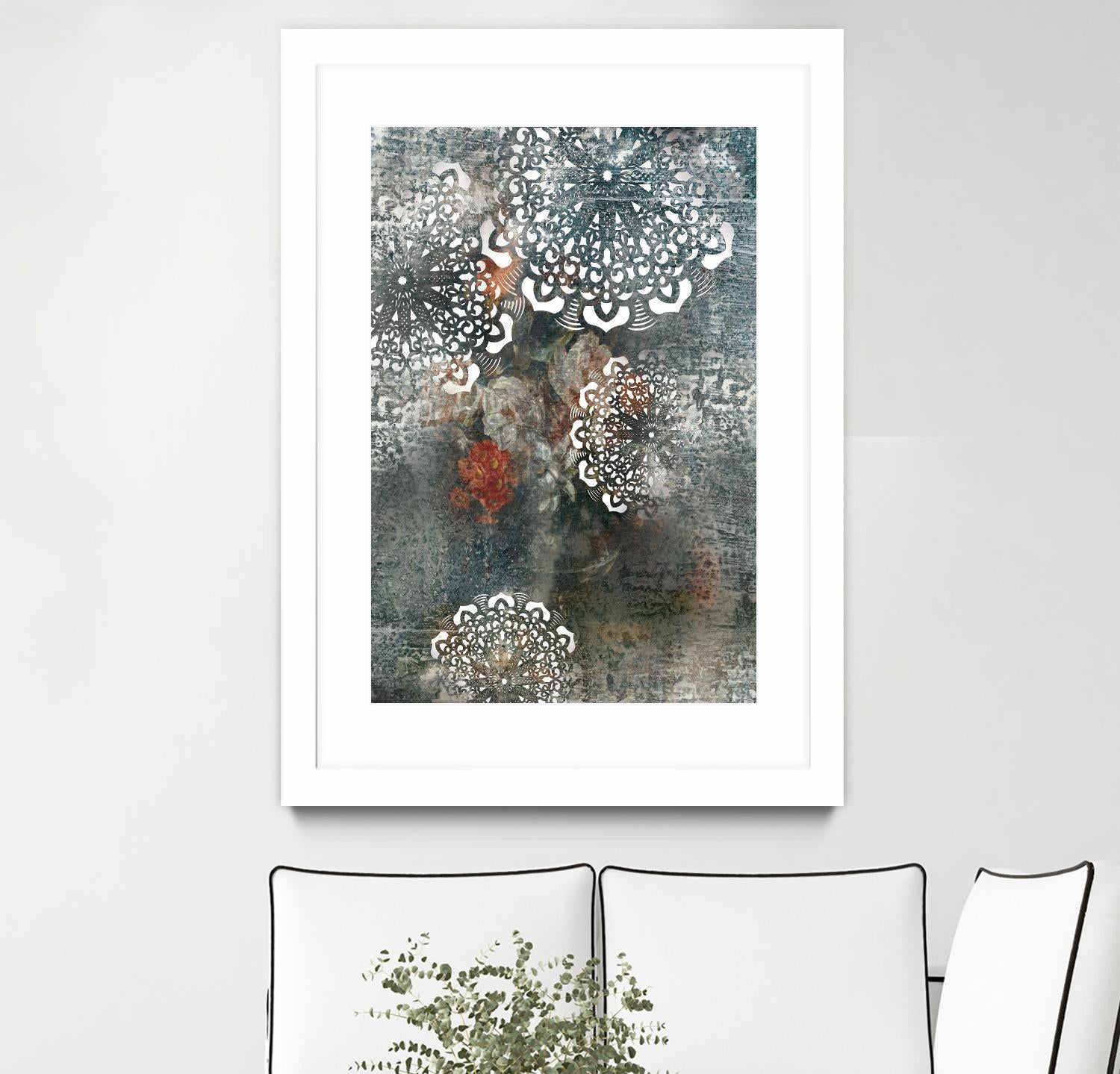 Doily II by PI Studio on GIANT ART - pink abstract