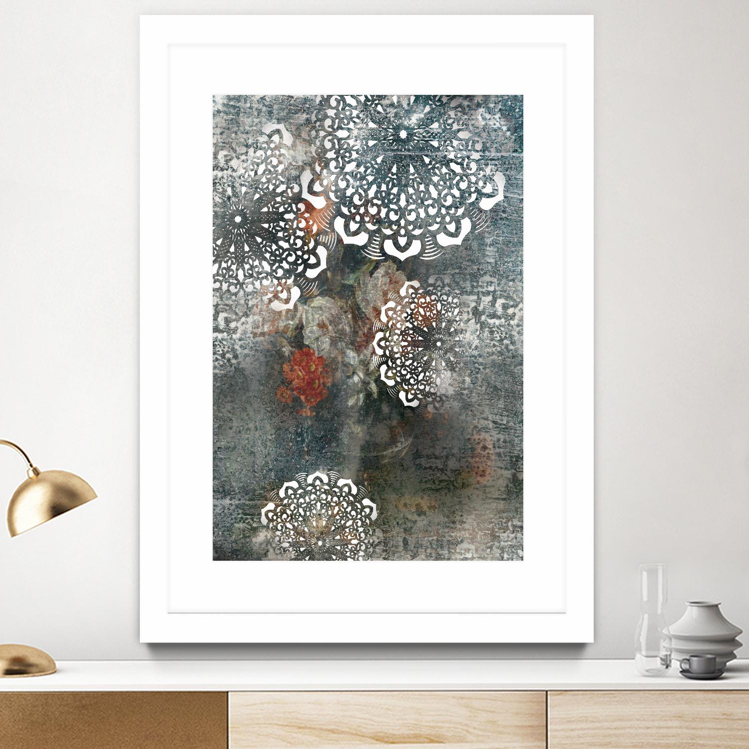 Doily II by PI Studio on GIANT ART - pink abstract