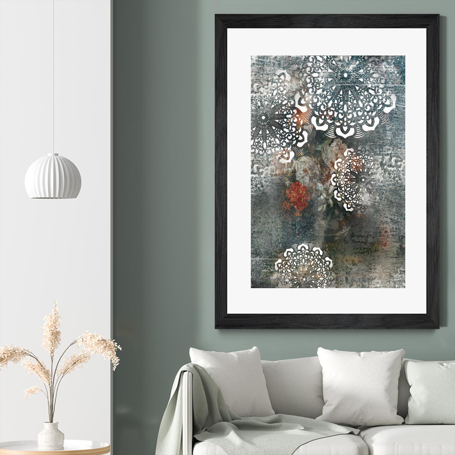 Doily II by PI Studio on GIANT ART - pink abstract