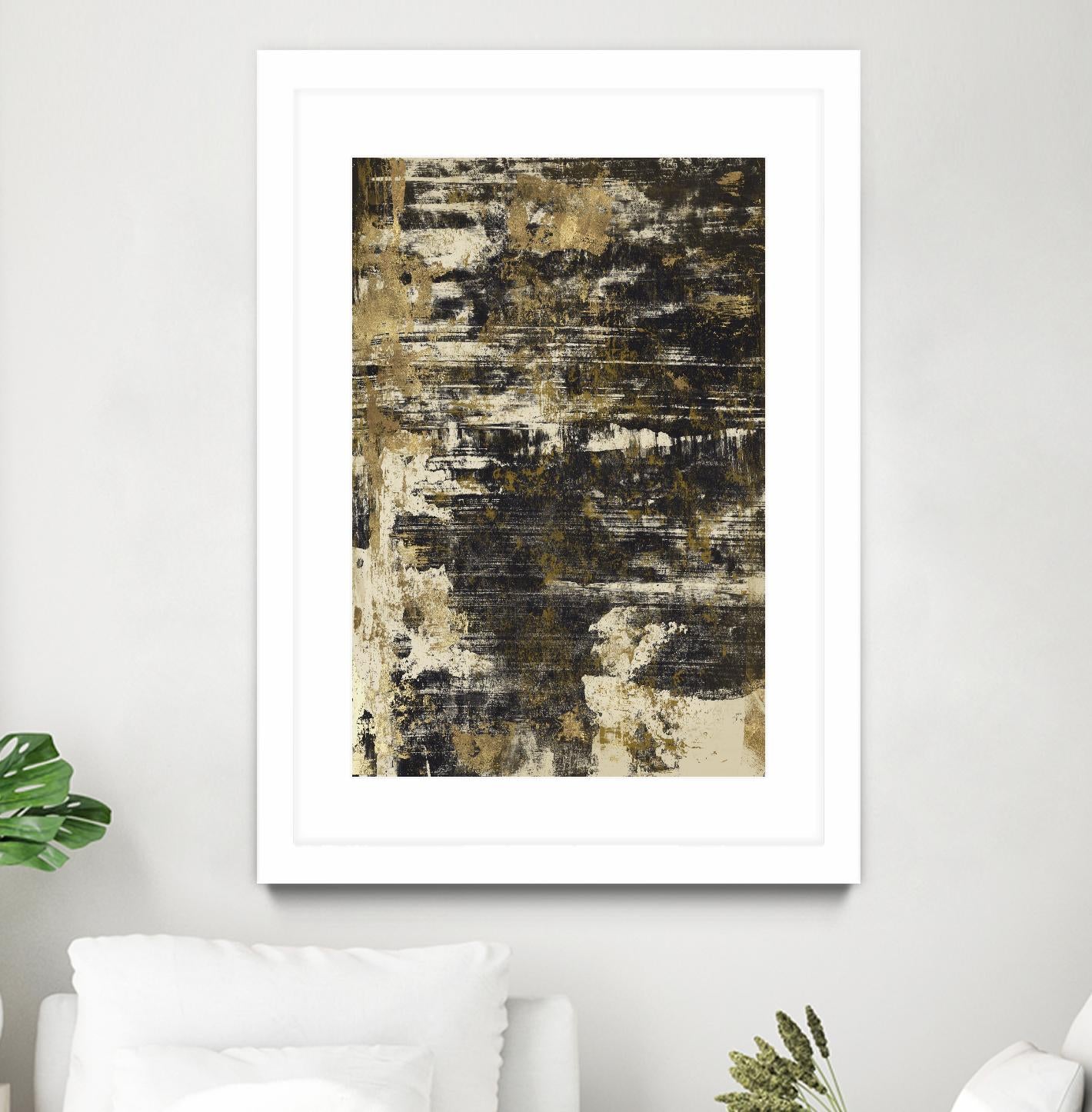 Slash I by PI Studio on GIANT ART - yellow abstract