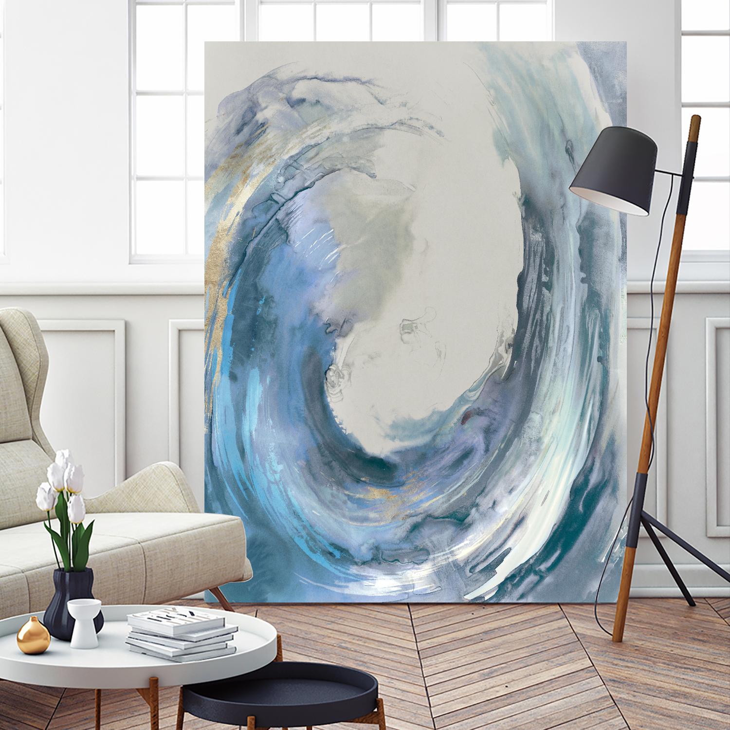 Water Collar by PI Studio on GIANT ART - gold abstract beach