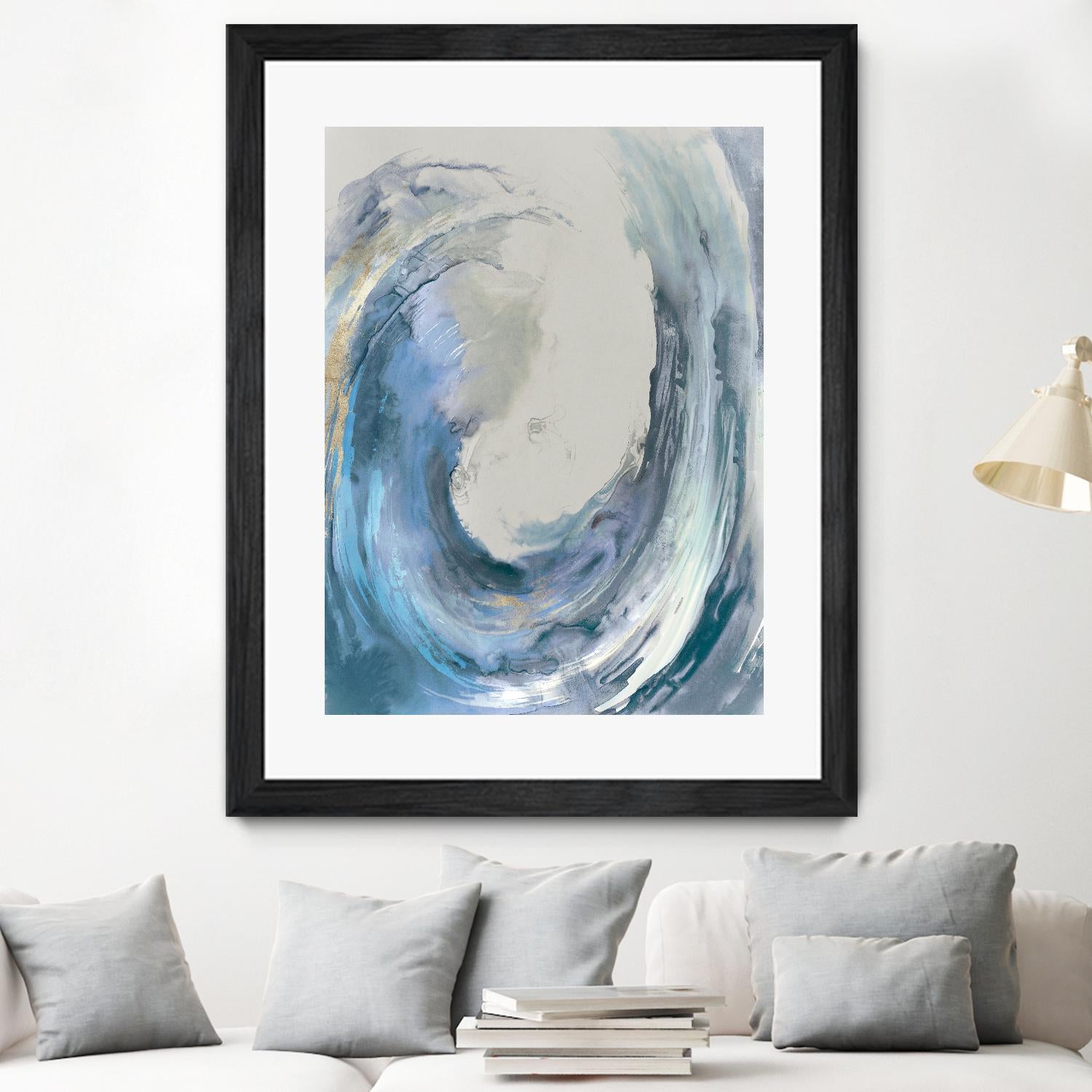 Water Collar by PI Studio on GIANT ART - gold abstract beach