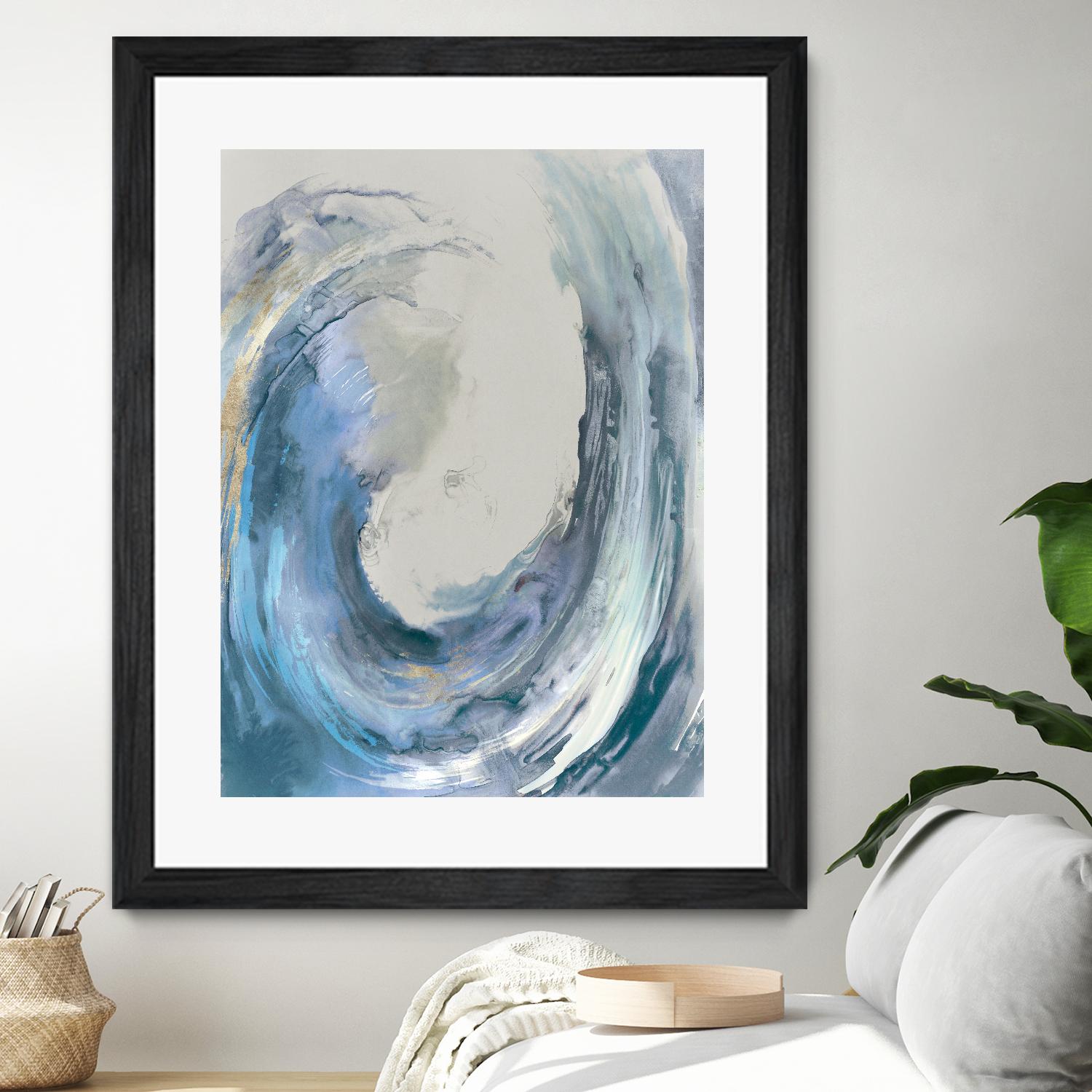 Water Collar by PI Studio on GIANT ART - gold abstract beach