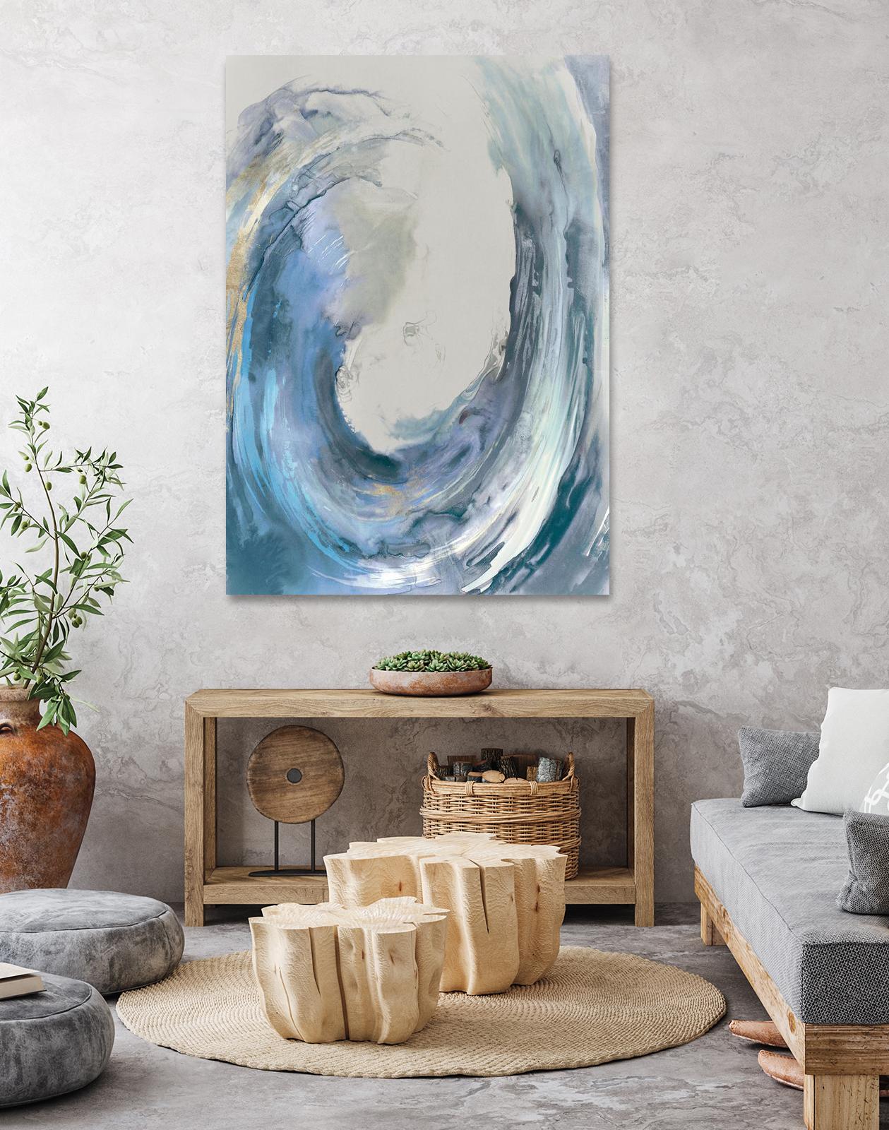 Water Collar by PI Studio on GIANT ART - gold abstract beach