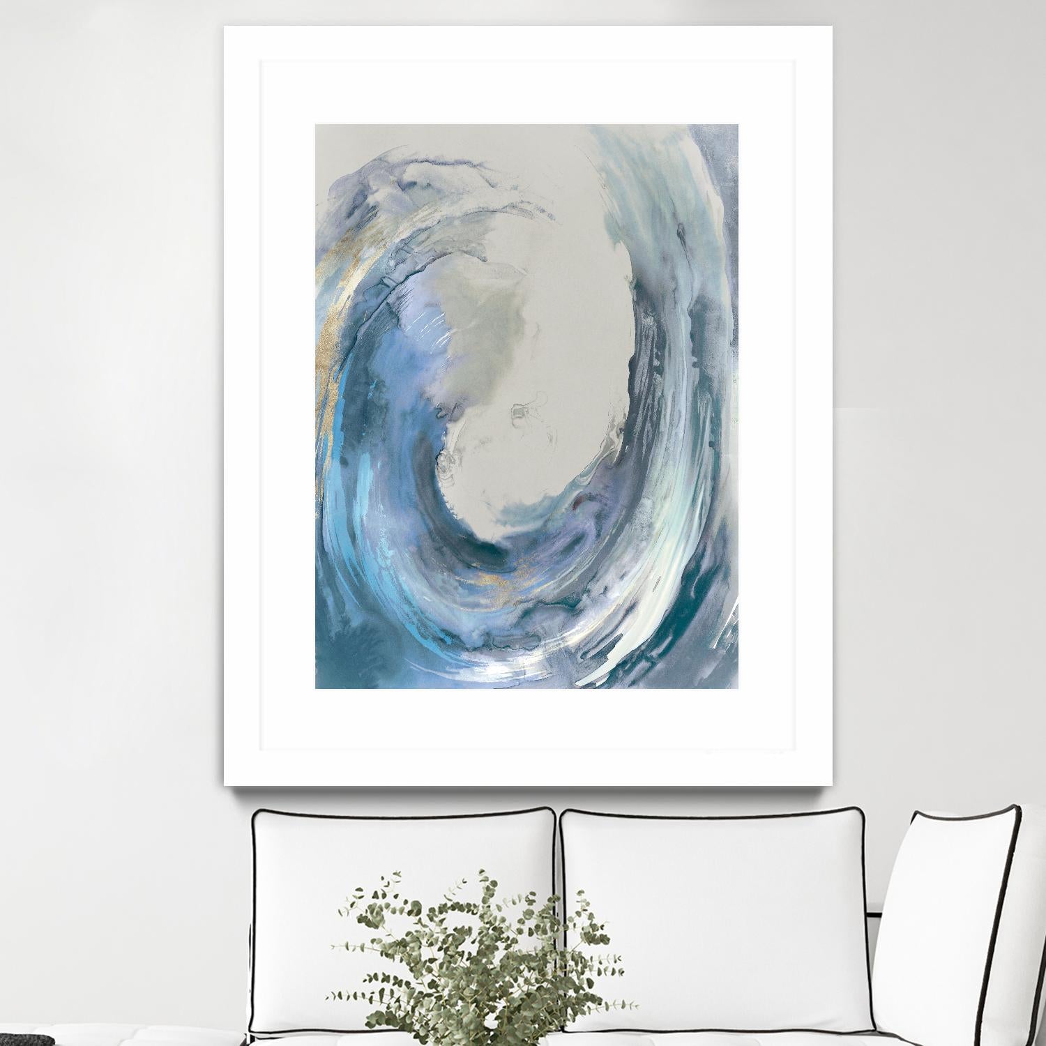 Water Collar by PI Studio on GIANT ART - gold abstract beach