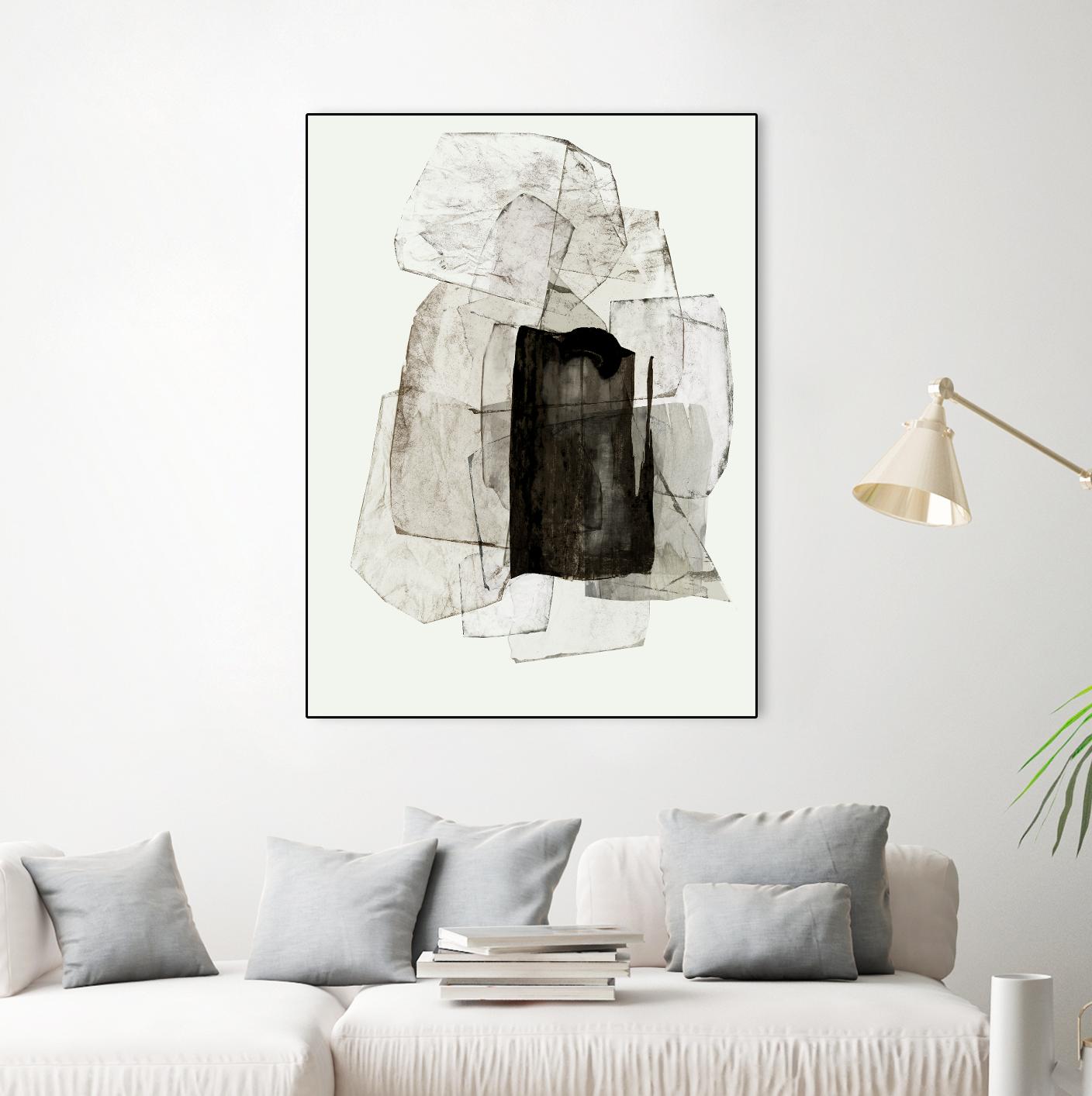 Blotting Ink II by PI Studio on GIANT ART - black shapes shape