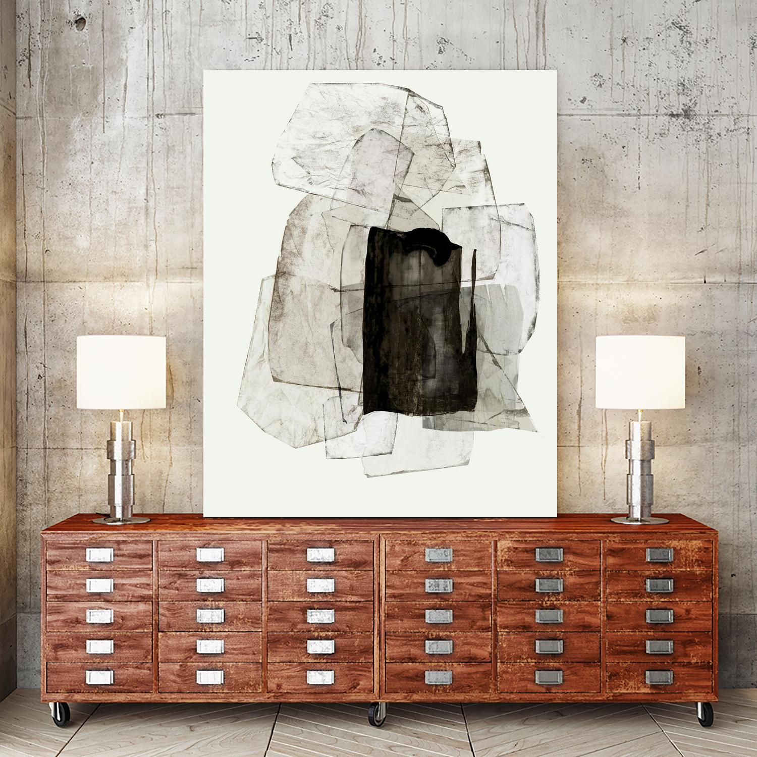 Blotting Ink II by PI Studio on GIANT ART - black shapes shape